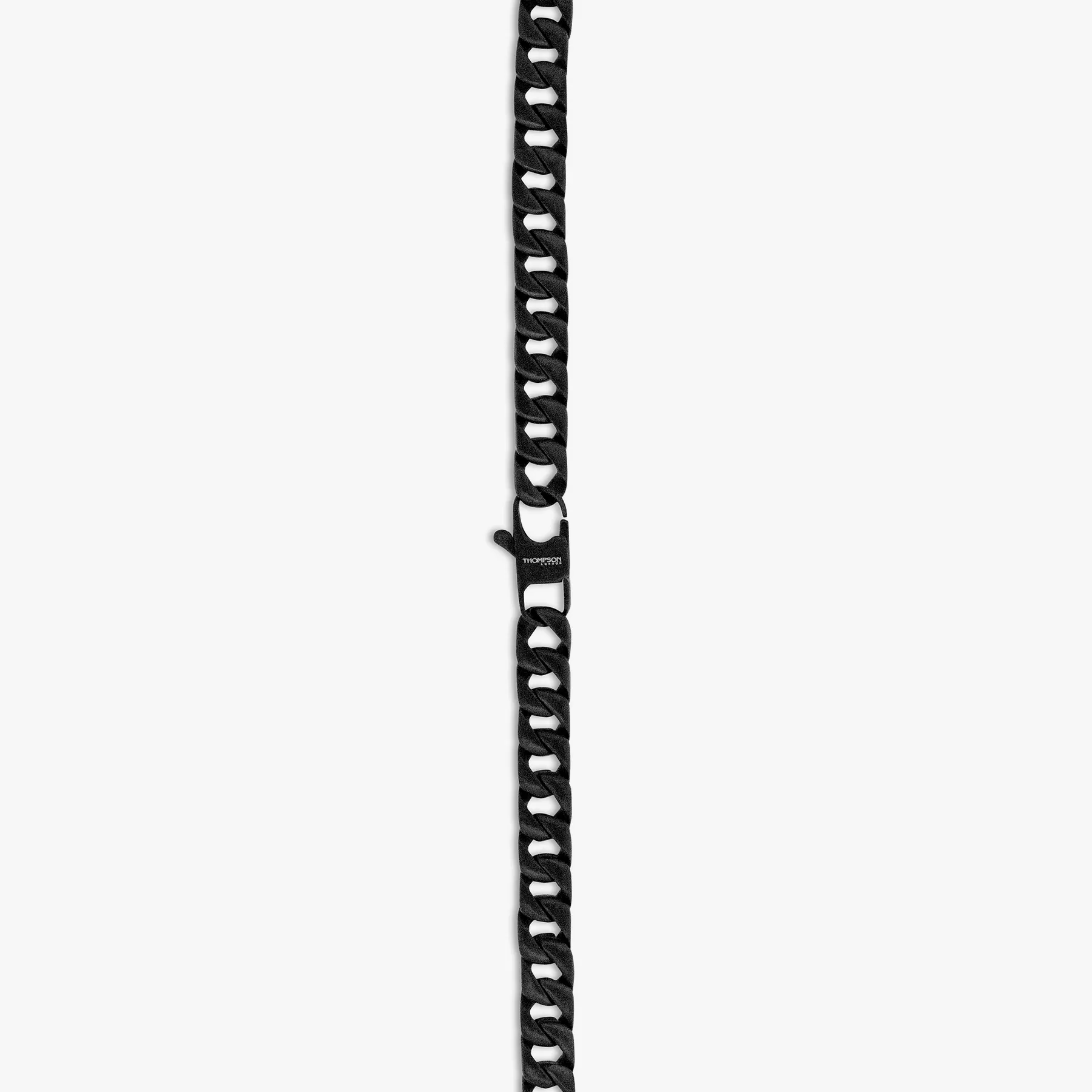 THOMPSON Black Stainless Steel Catena Necklace sold by Tateossian product image thumbnail 2