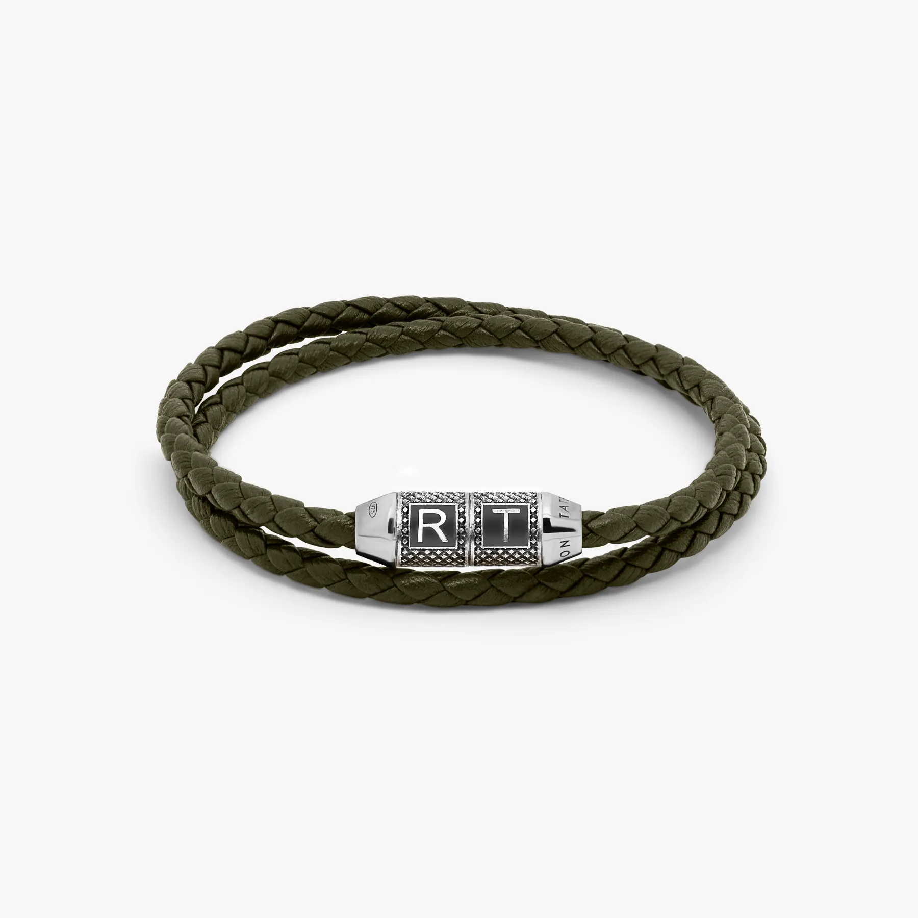 Lucky Me bracelet in khaki sold by Tateossian