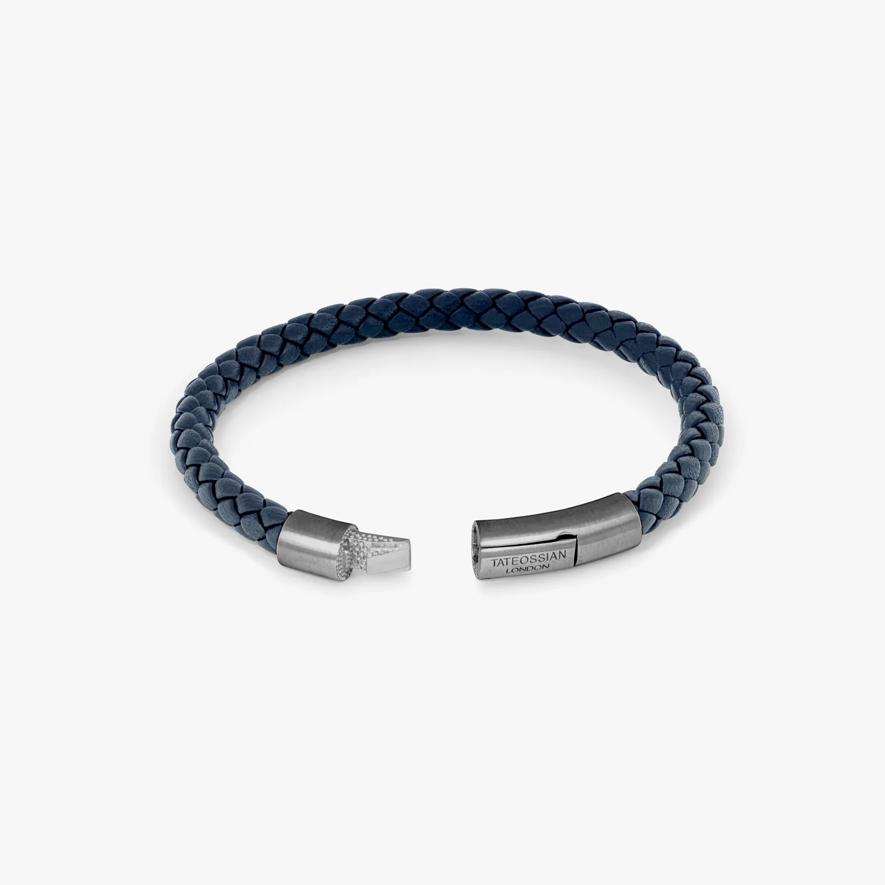 Charles Leather Bracelet In Navy sold by Tateossian product image thumbnail 3