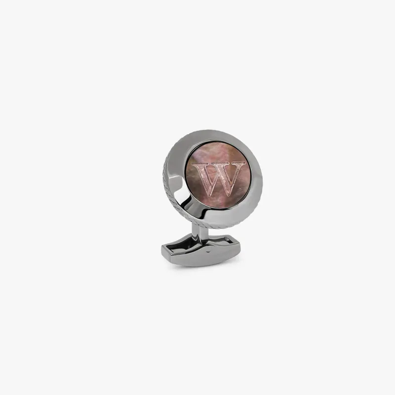 Personalised Single Initial Cufflink - W sold by Tateossian