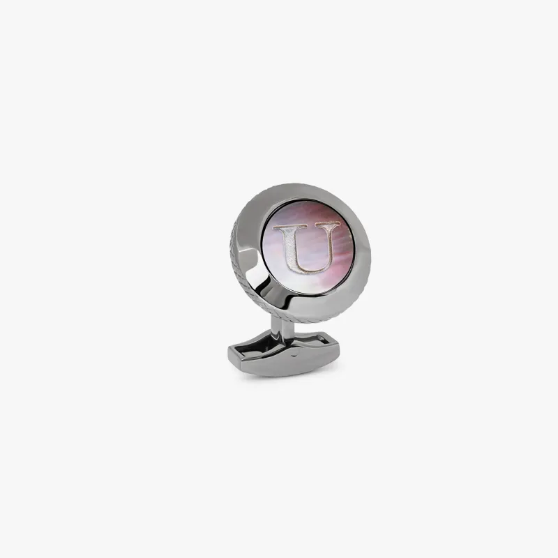 Personalised Single Initial Cufflink - U sold by Tateossian