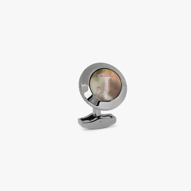 Personalised Single Initial Cufflink - J sold by Tateossian