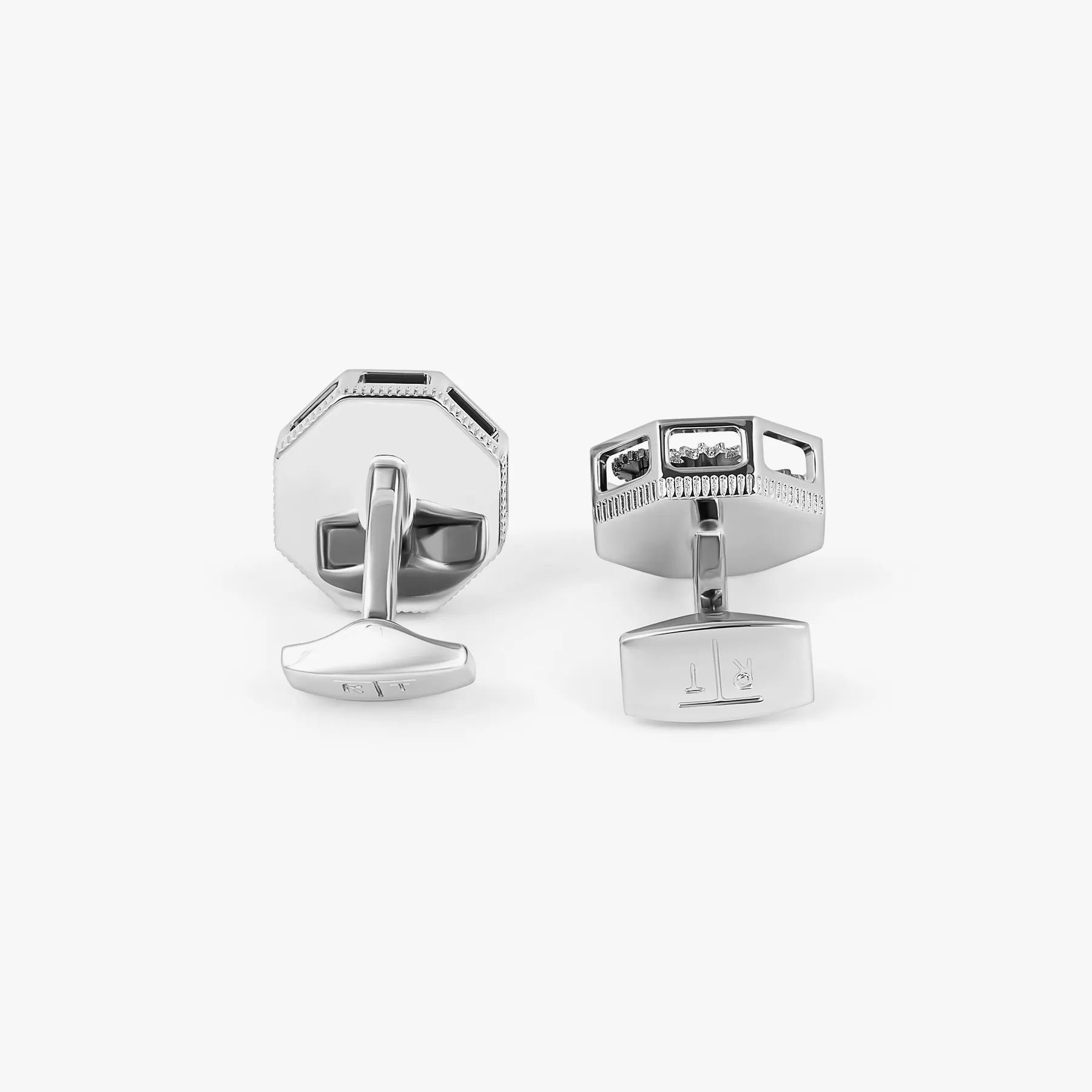Octo Gear Cufflinks in Palladium sold by Tateossian product image thumbnail 4