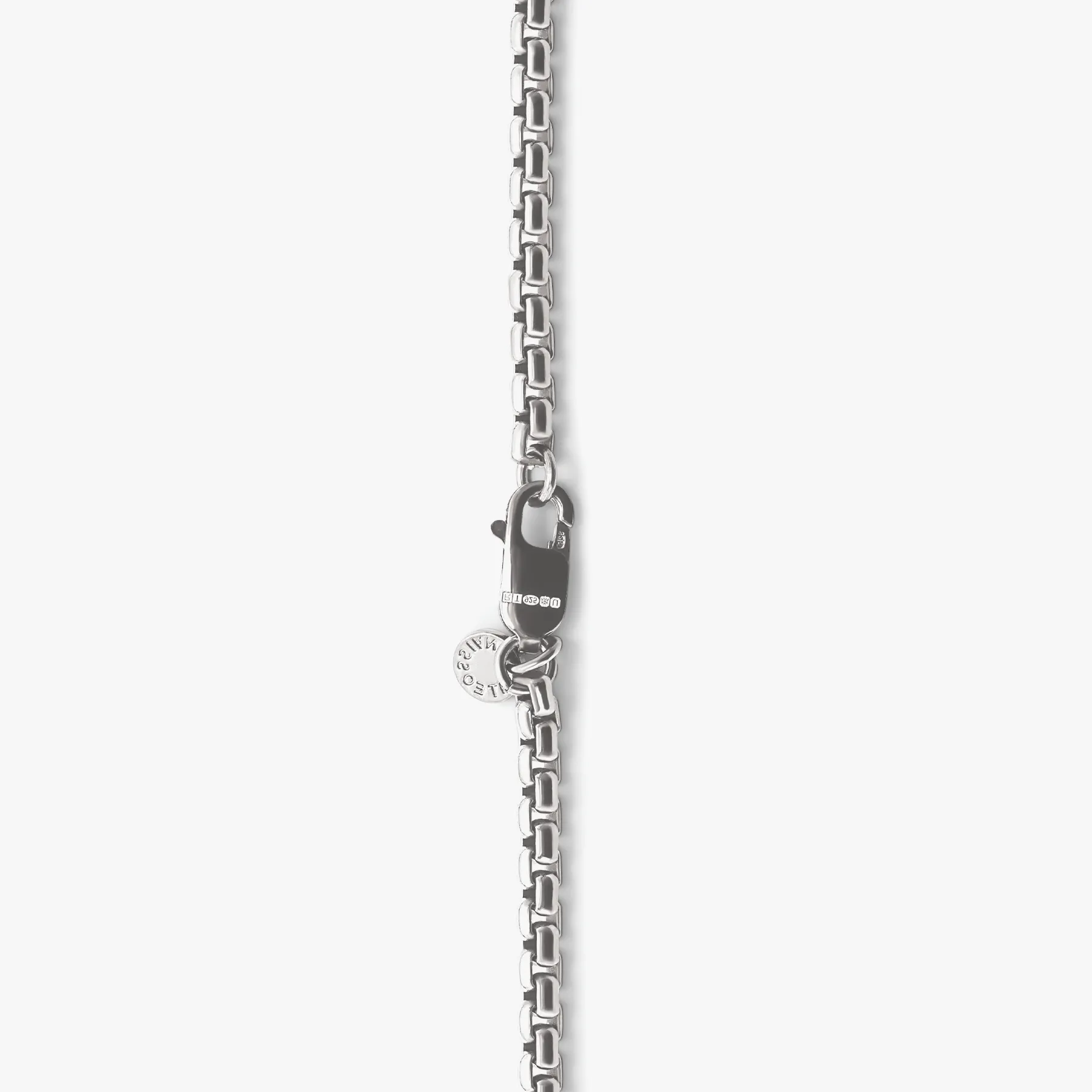 Classic Box Chain Necklace In Sterling Silver sold by Tateossian product image thumbnail 2