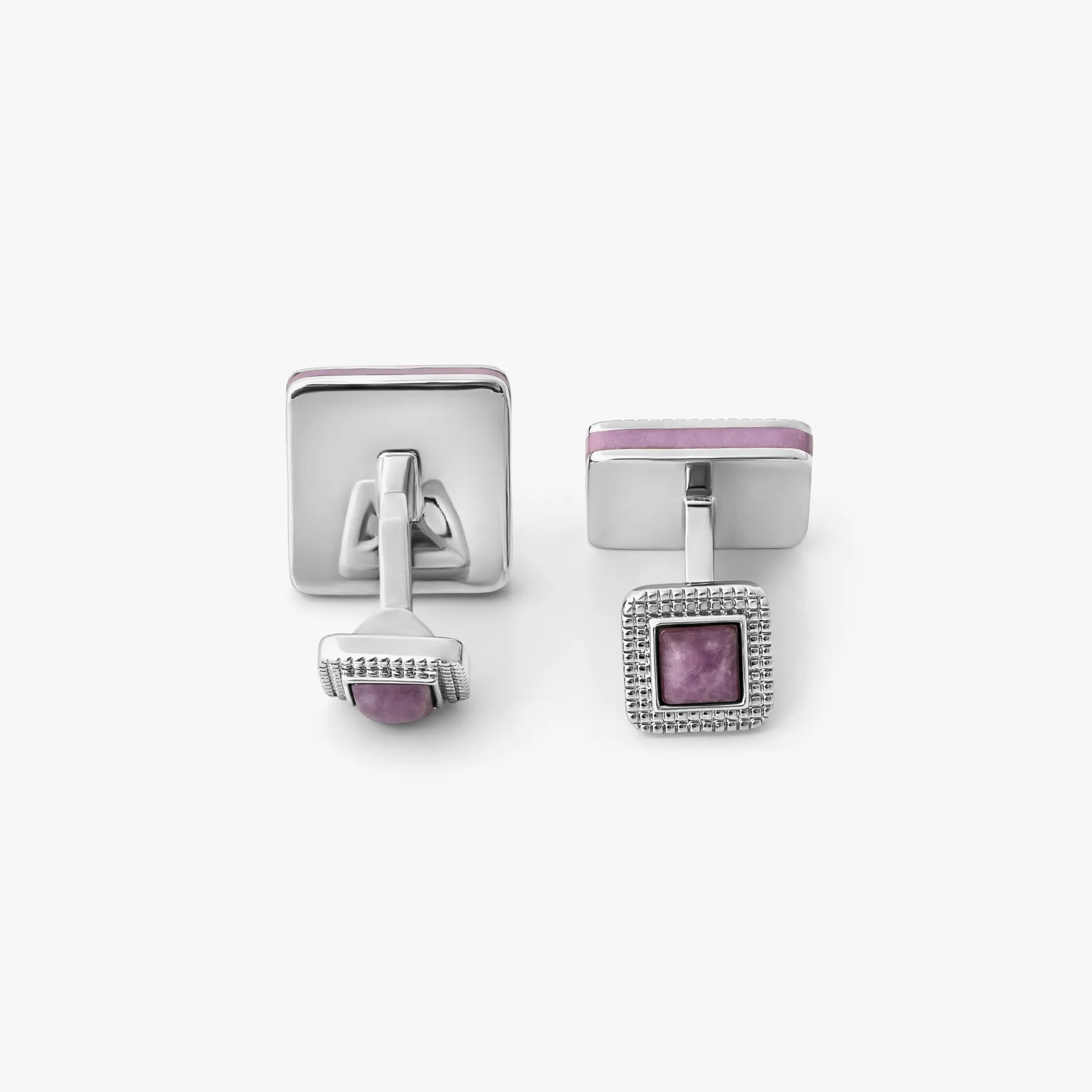 Duo Cabachon Cufflinks With Purple Jade sold by Tateossian product image thumbnail 2