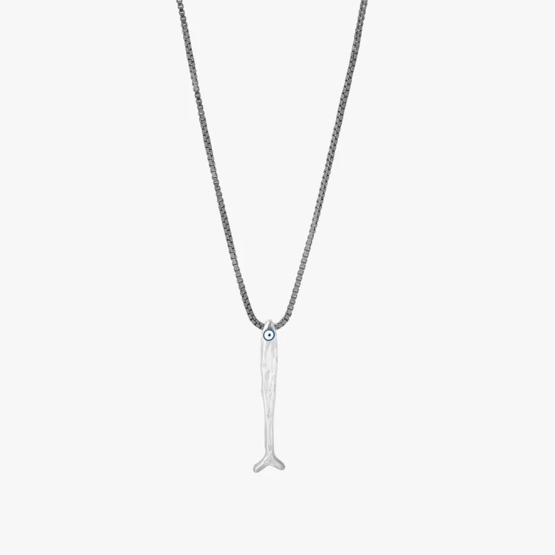 Feng Shui Fish Necklace In Sterling Silver sold by Tateossian
