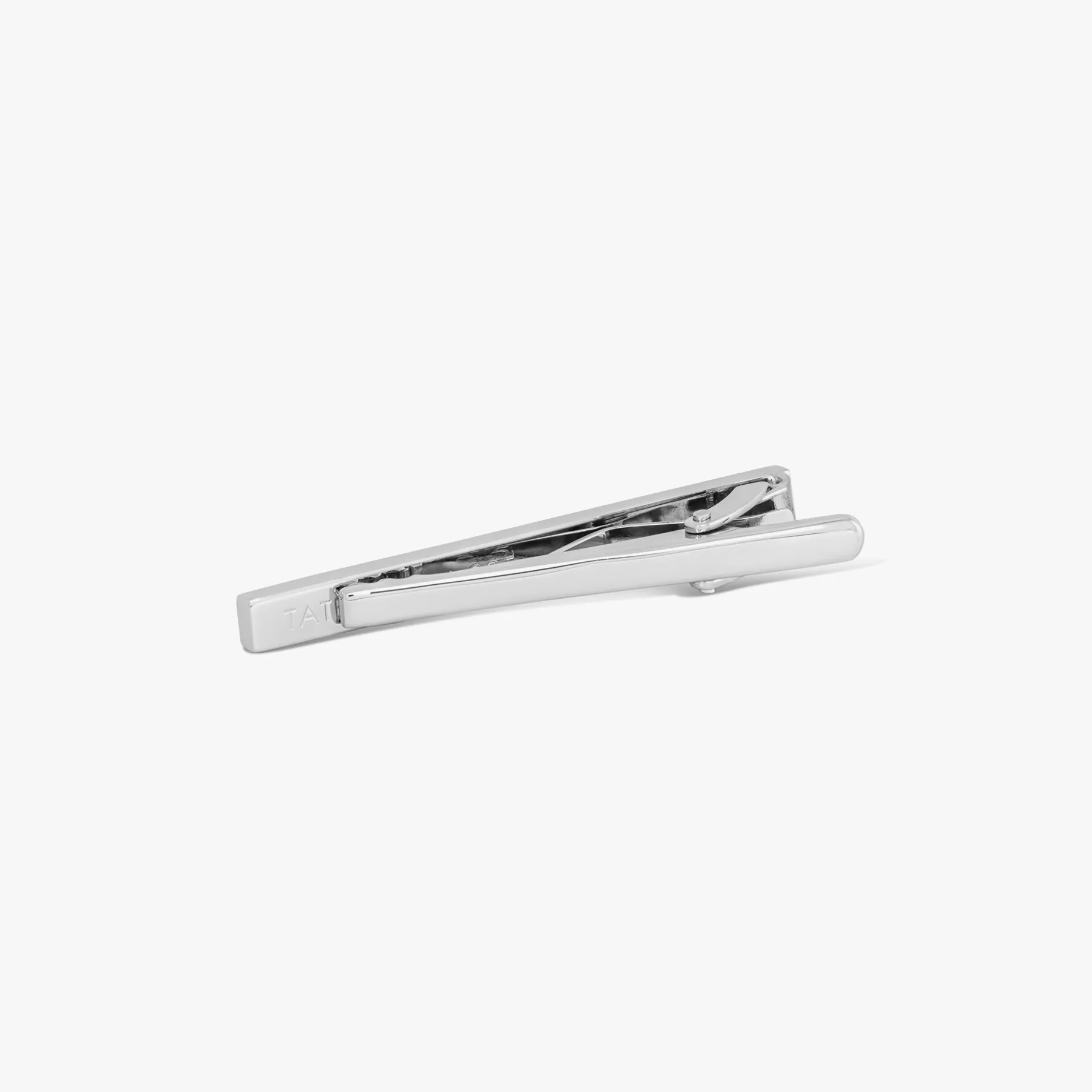 Diamond Textured tie clip in sterling silver sold by Tateossian product image thumbnail 2