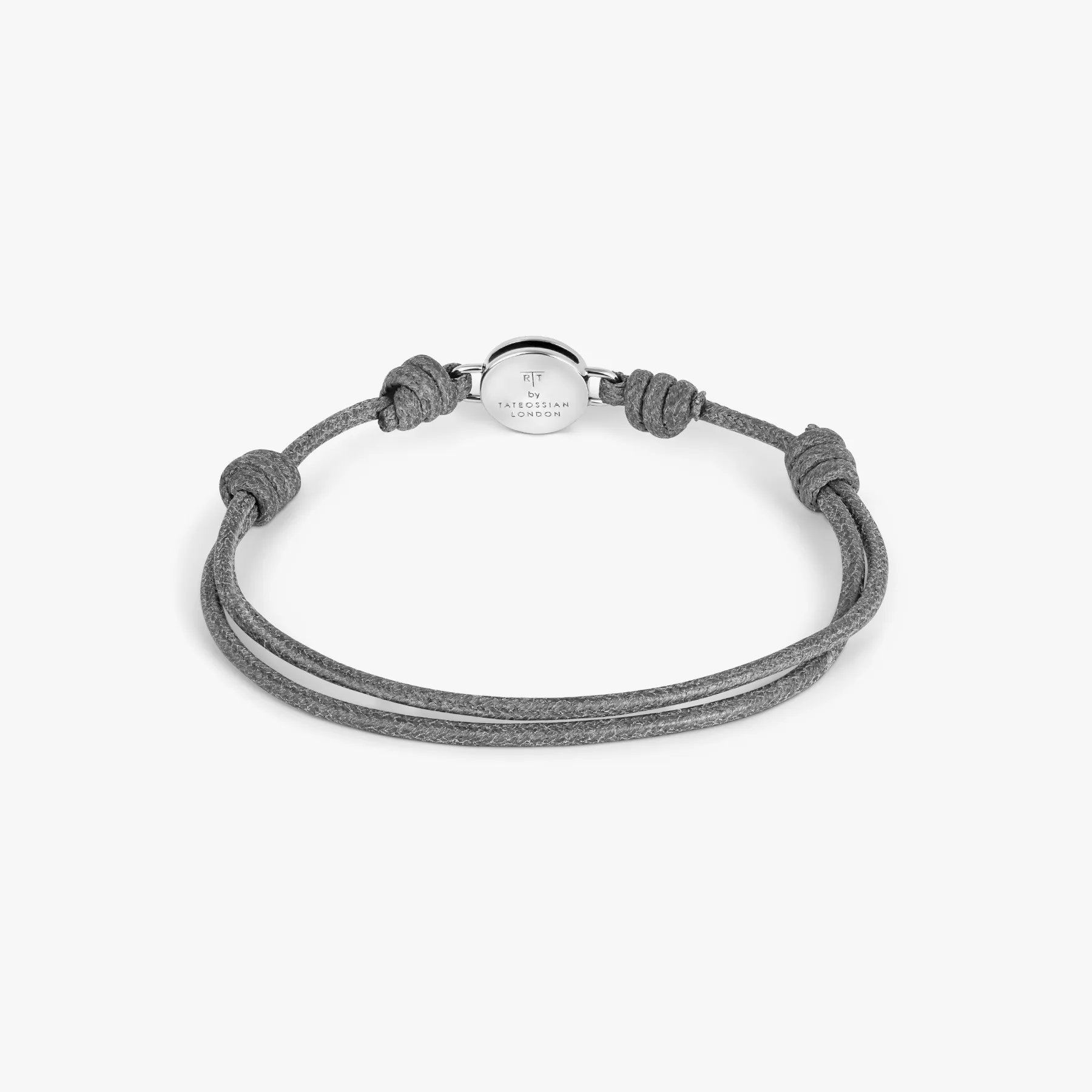 Macrame Milos Evil Eye Bracelet In Grey sold by Tateossian product image thumbnail 2