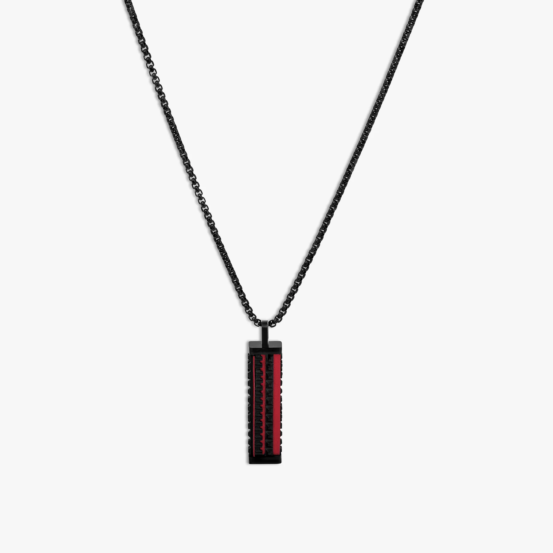 Jagged Elements Necklace In Black IP Stainless Steel sold by Tateossian
