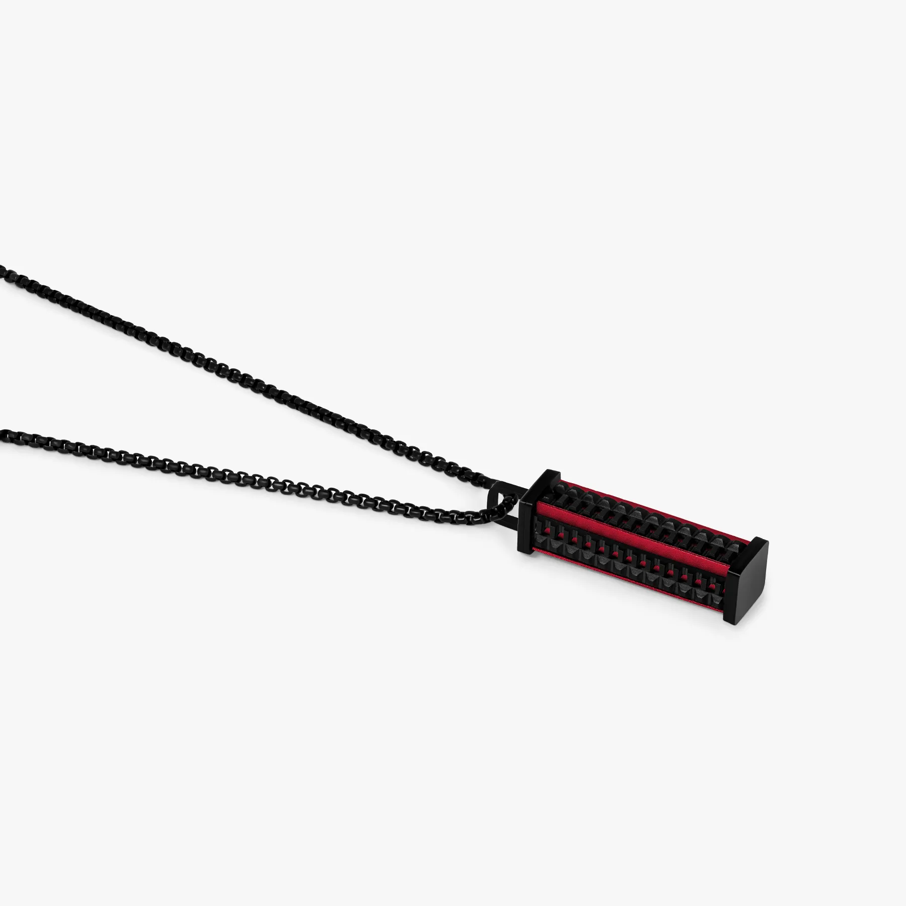 Jagged Elements Necklace In Black IP Stainless Steel sold by Tateossian product image thumbnail 3