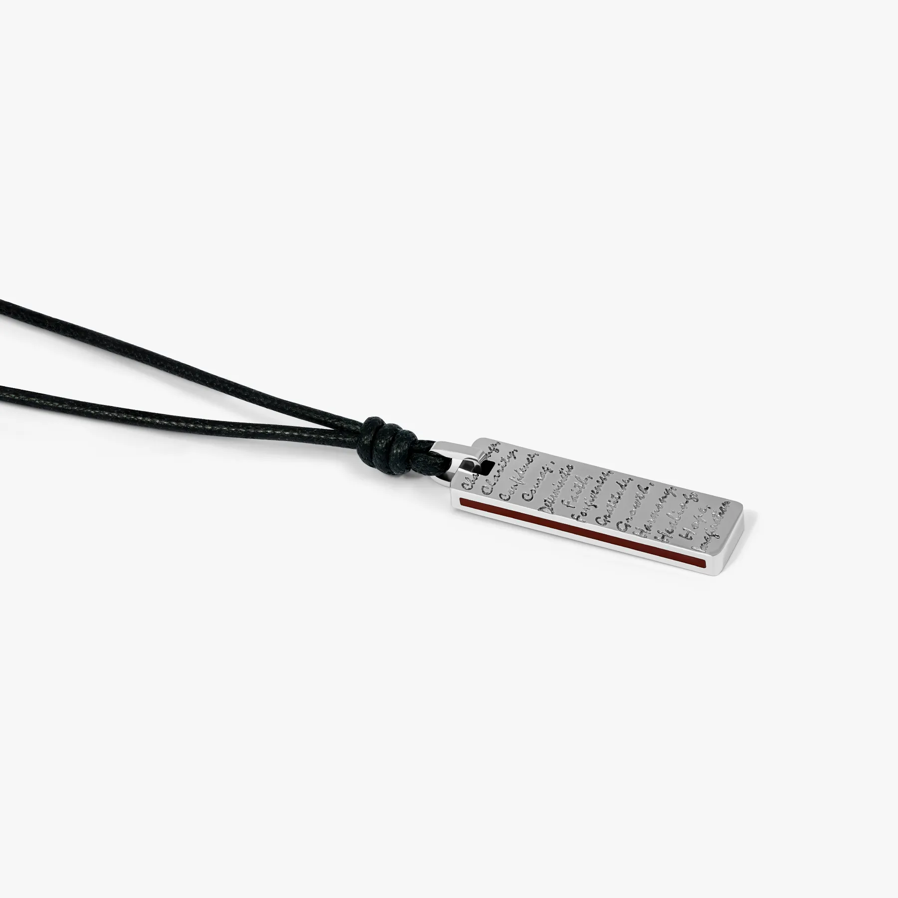 THOMPSON Manifestation Cord Necklace With Stainless Steel sold by Tateossian product image thumbnail 3