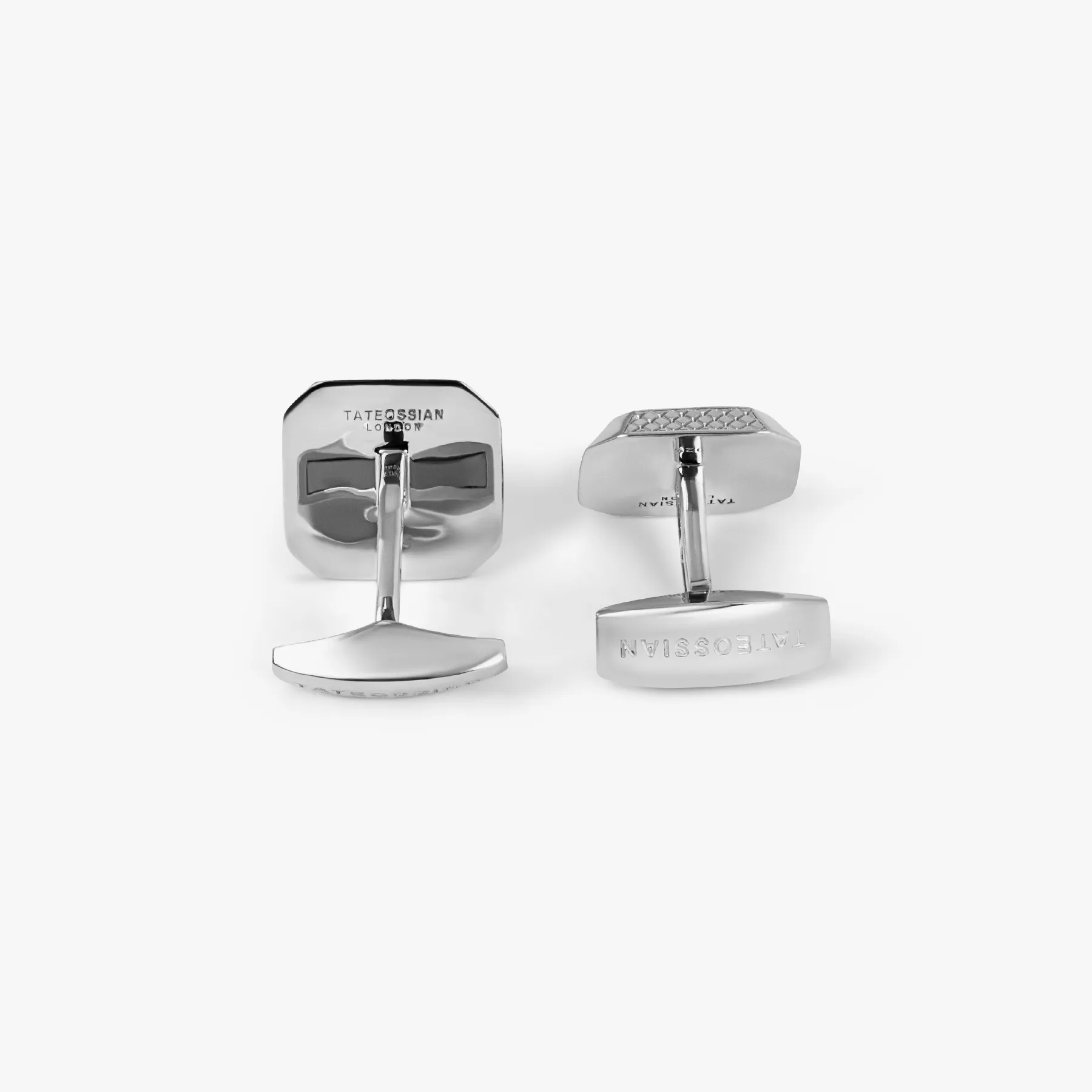 Signature Octo Cufflinks In Rhodium Plated Silver sold by Tateossian product image thumbnail 2