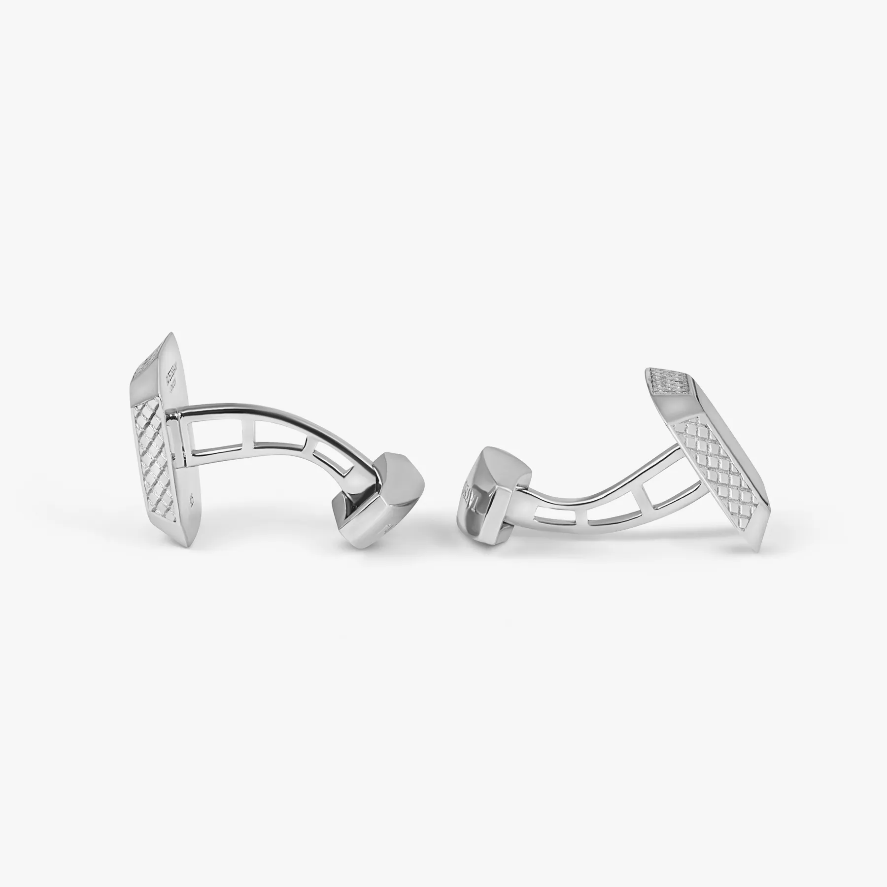 Signature Octo Cufflinks In Rhodium Plated Silver sold by Tateossian product image thumbnail 3