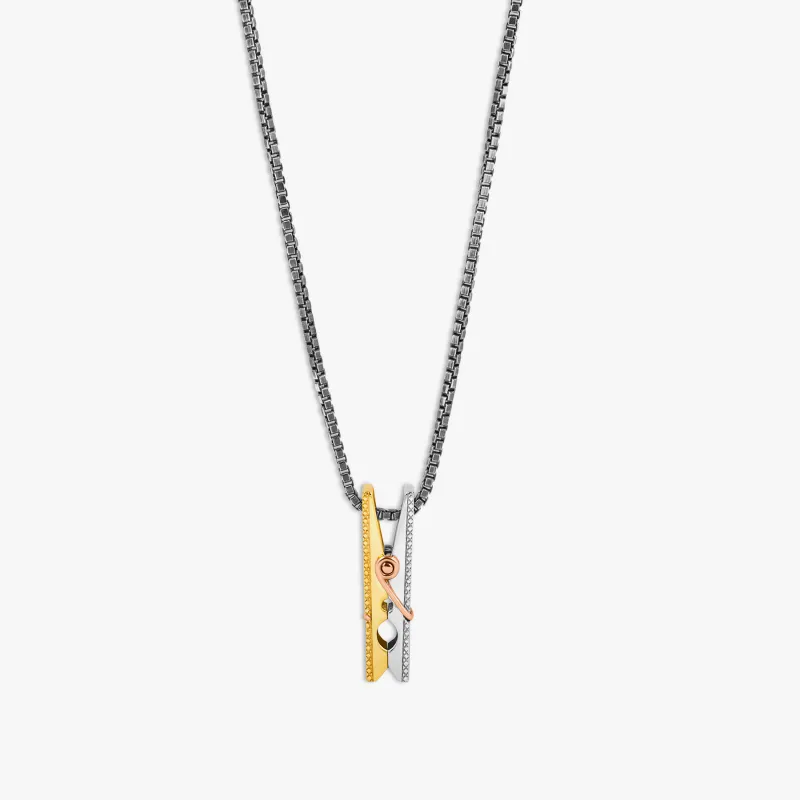 Mayfair Peg Necklace In Sterling Silver sold by Tateossian