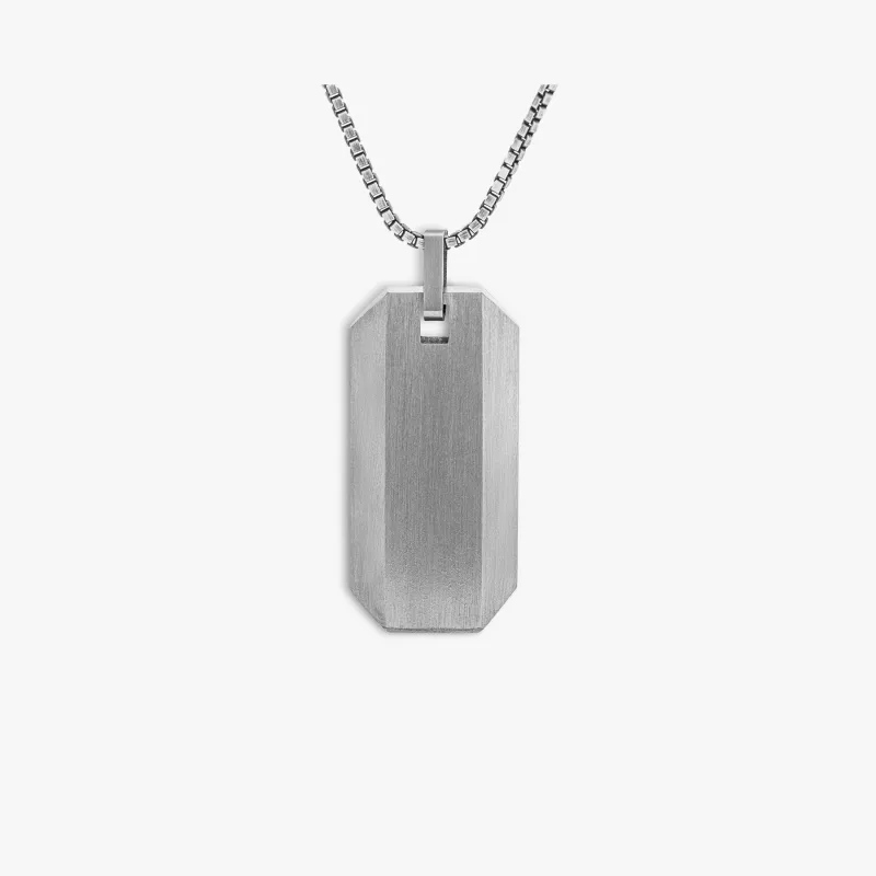 Octo Necklace In Titanium made by Tateossian