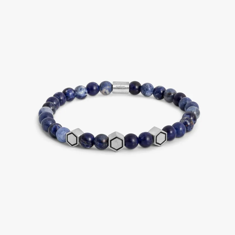 Automobili Lamborghini Hex Semi Precious with Blue Sodalite sold by Tateossian