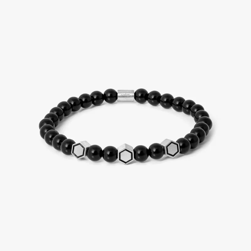 Automobili Lamborghini Hex Semi Precious in Black sold by Tateossian