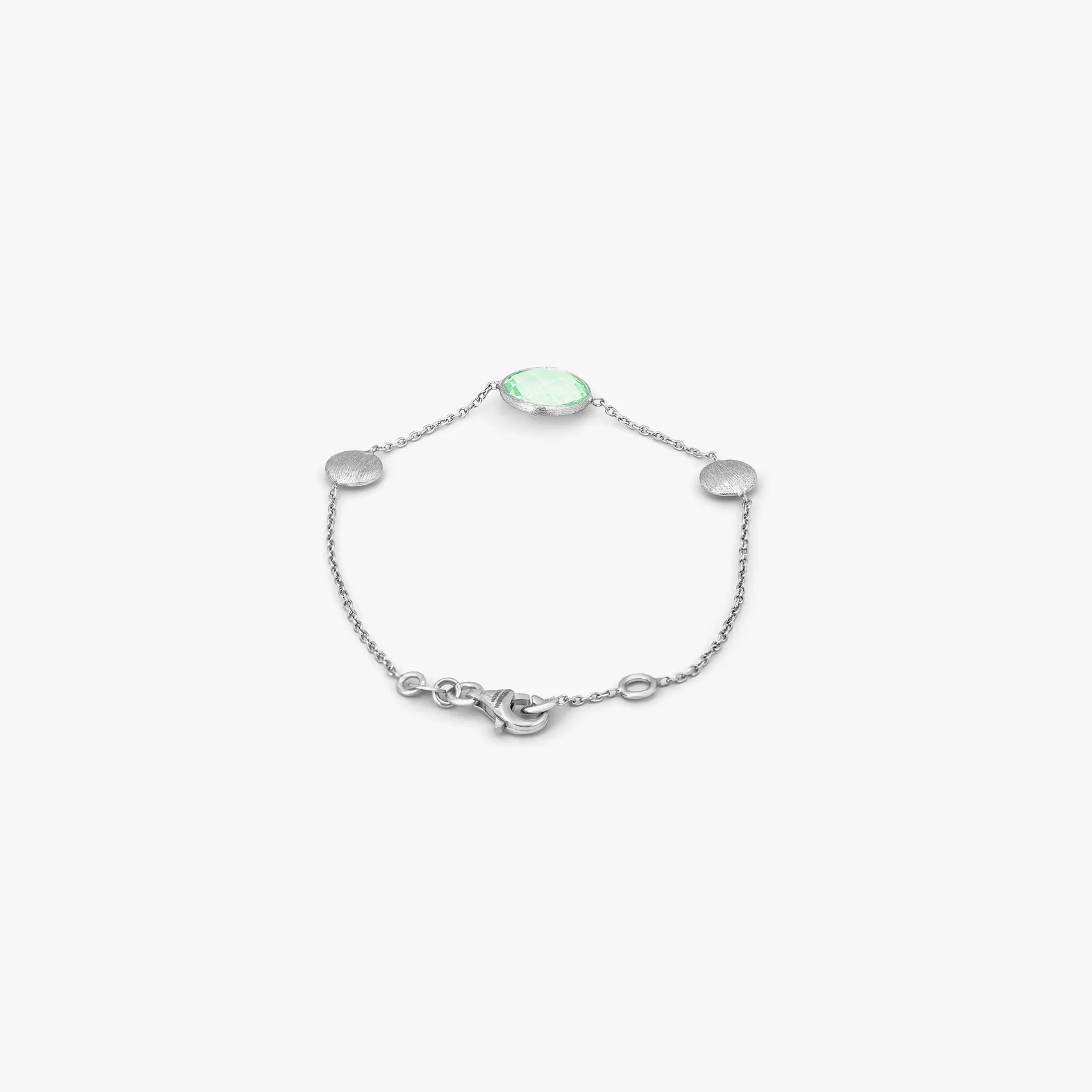 Kensington Bracelet In 9K White Gold with Green Amethyst sold by Tateossian product image thumbnail 2