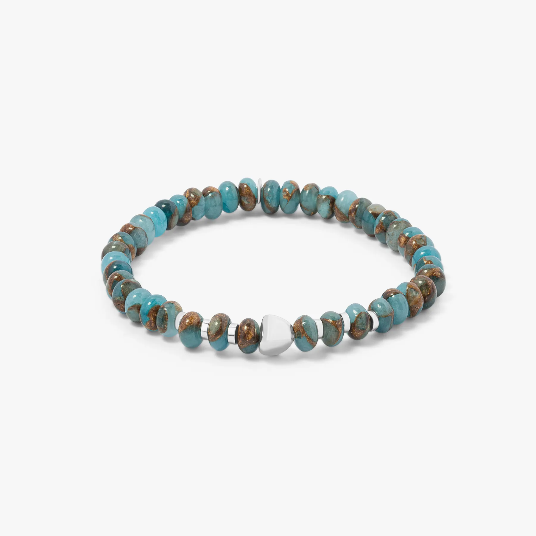 Nepal Nugget Beaded Bracelet With Blue Jasper sold by Tateossian