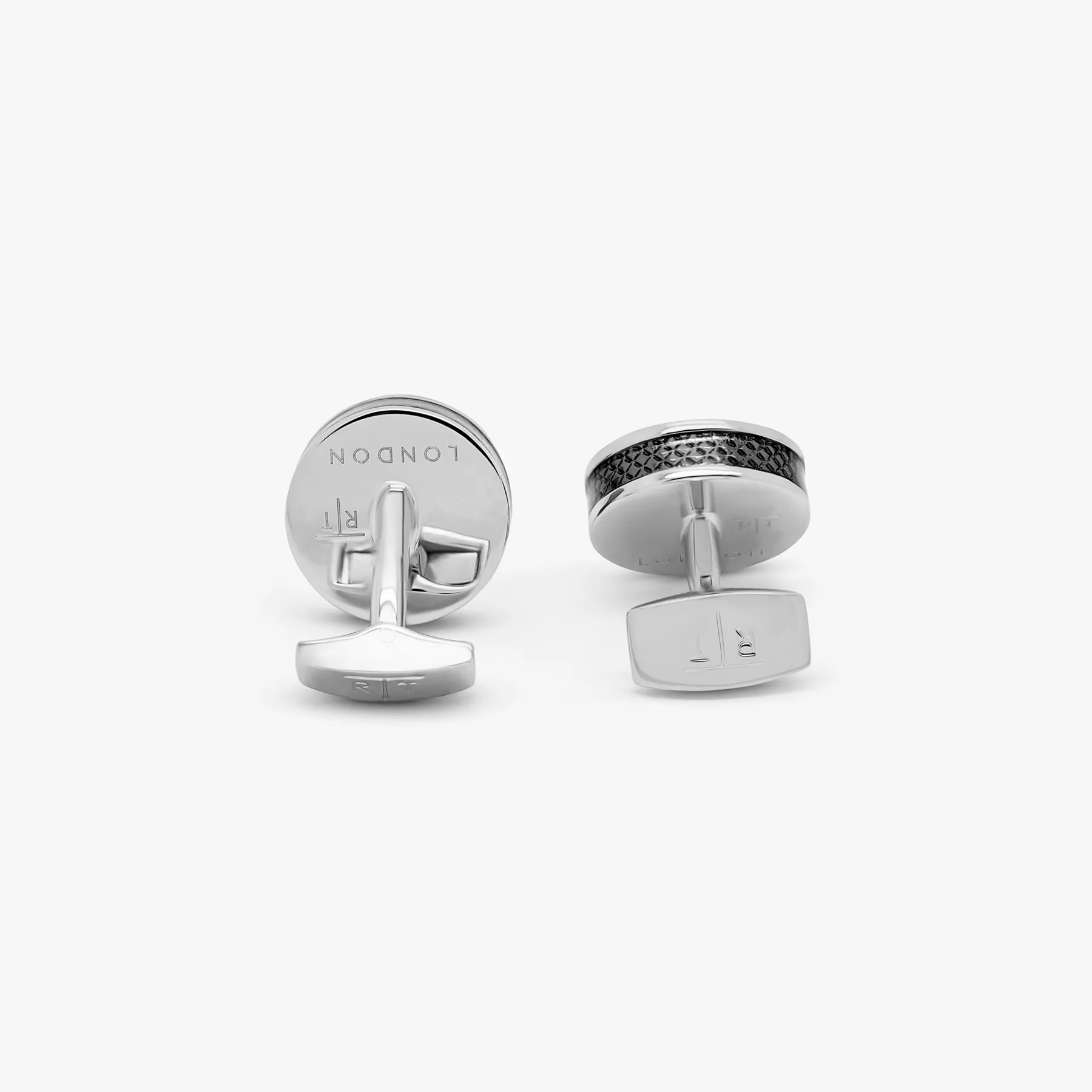 Carbon Tablet cufflinks with Palladium plated & Carbon Fibre sold by Tateossian product image thumbnail 3