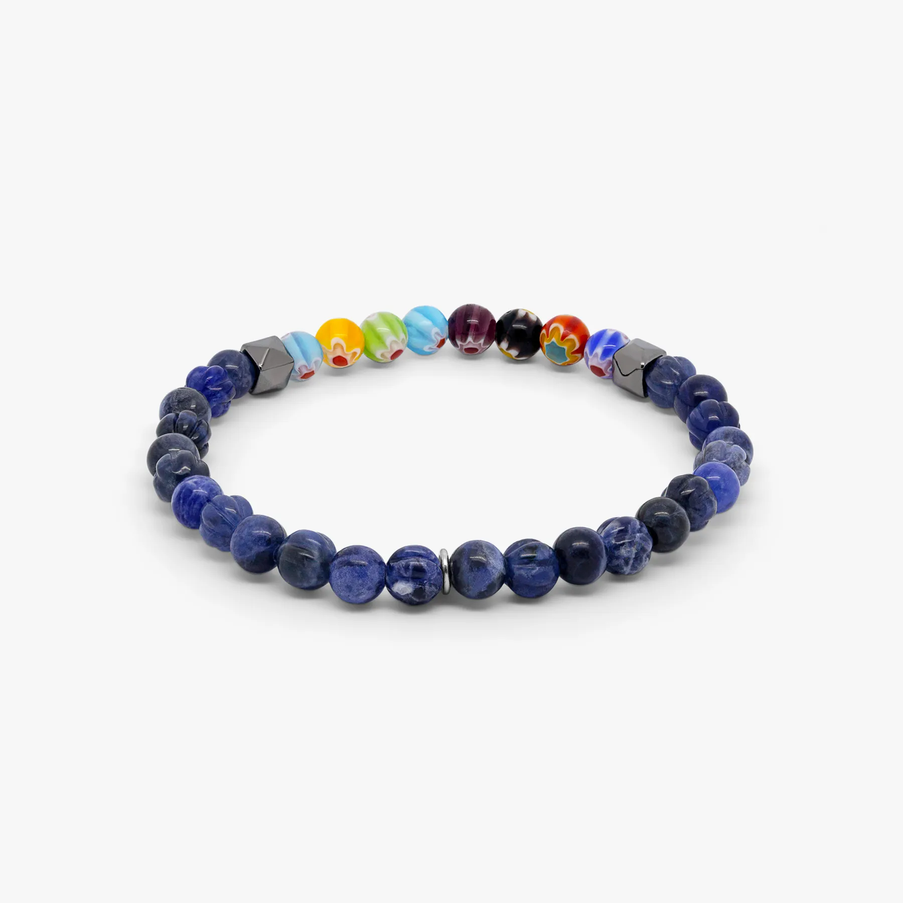Millefiori Mini Beaded Bracelet With Blue Sodalite sold by Tateossian product image thumbnail 4