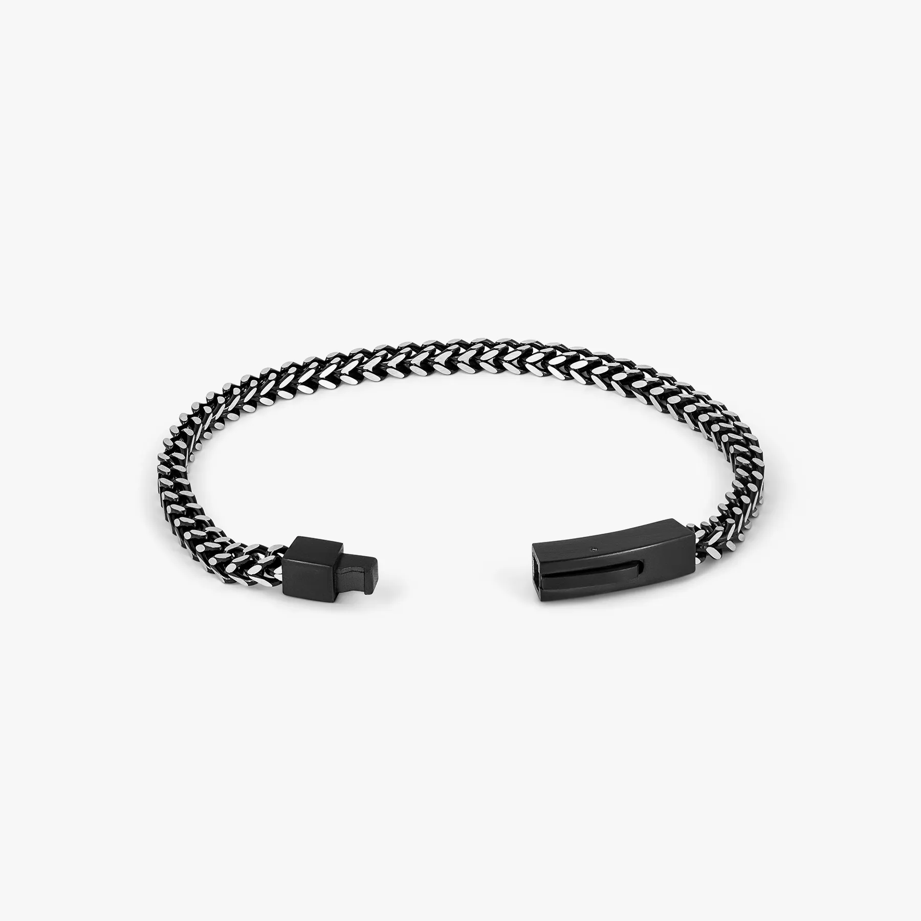 Chevron Click Bracelet In Matte Ip Black sold by Tateossian product image thumbnail 5