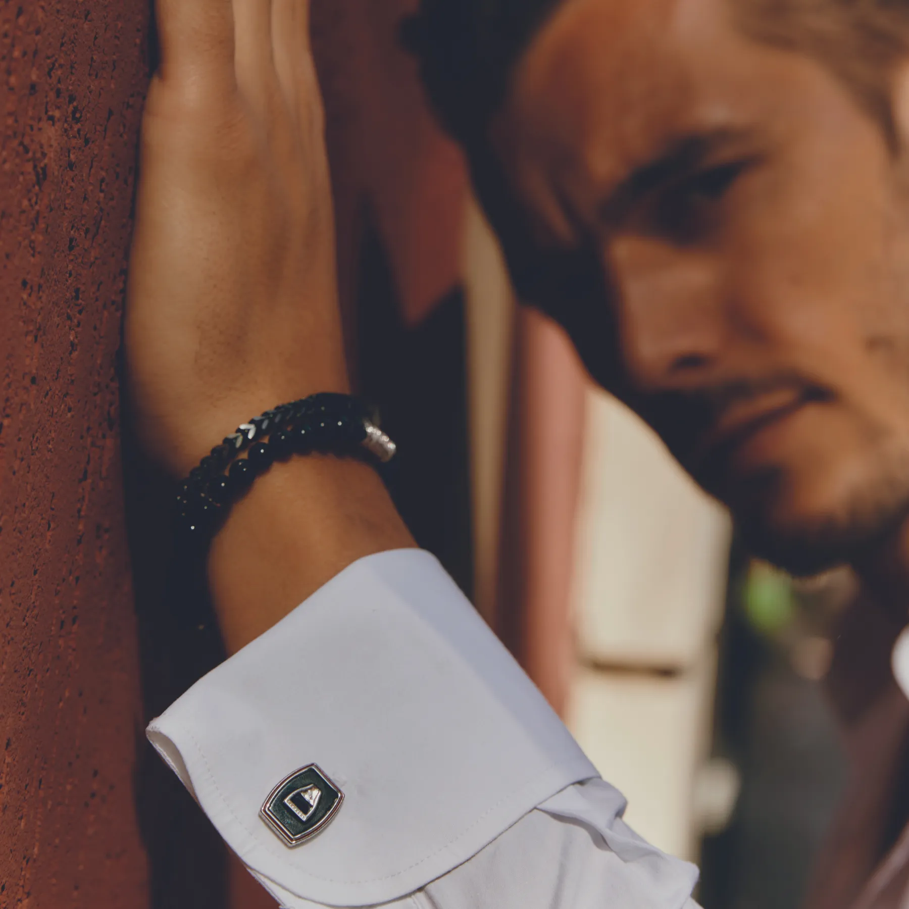 Chevron Click Bracelet In Matte Ip Black sold by Tateossian product image thumbnail 3