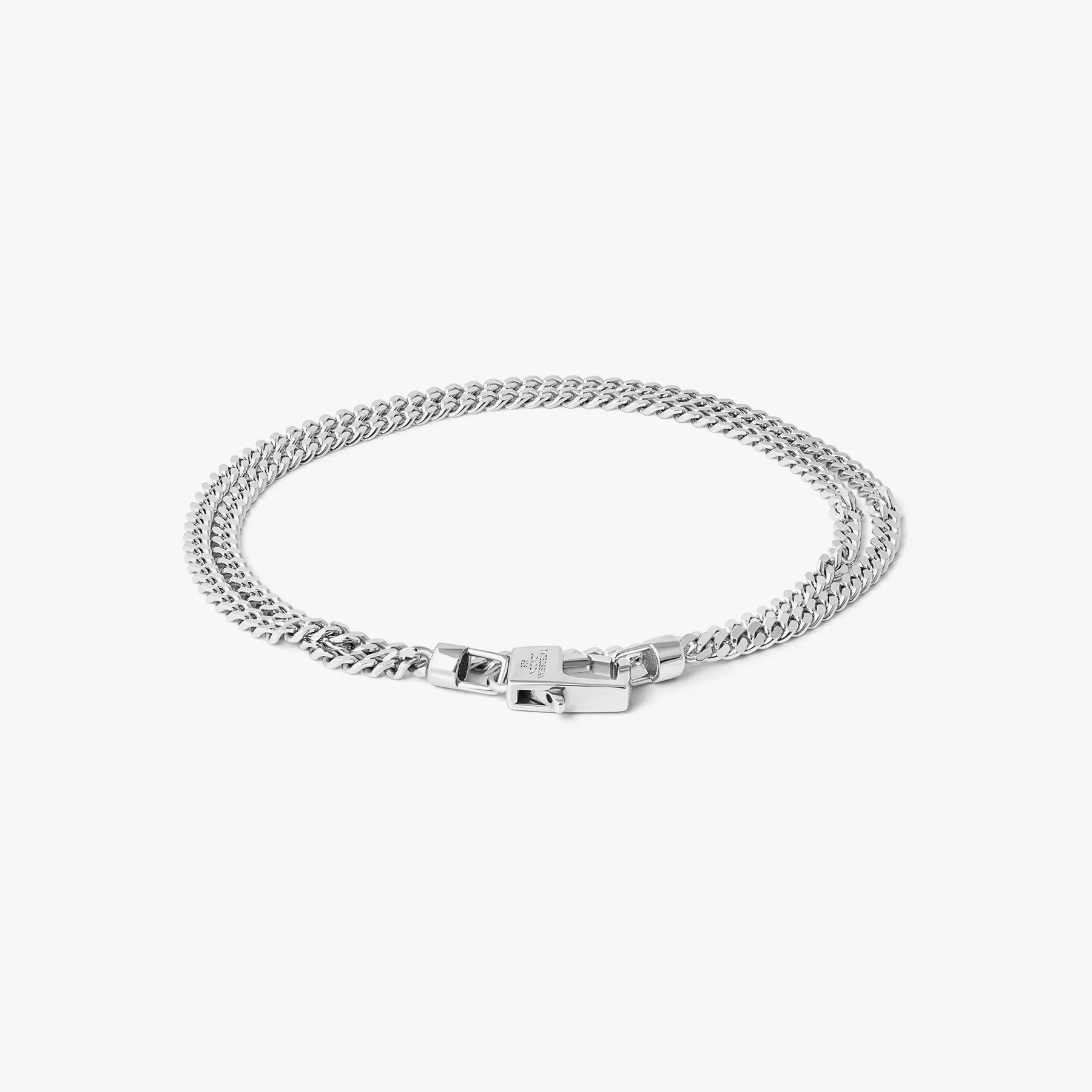 Double Curb Chain Bracelet In Sterling Silver sold by Tateossian product image thumbnail 2