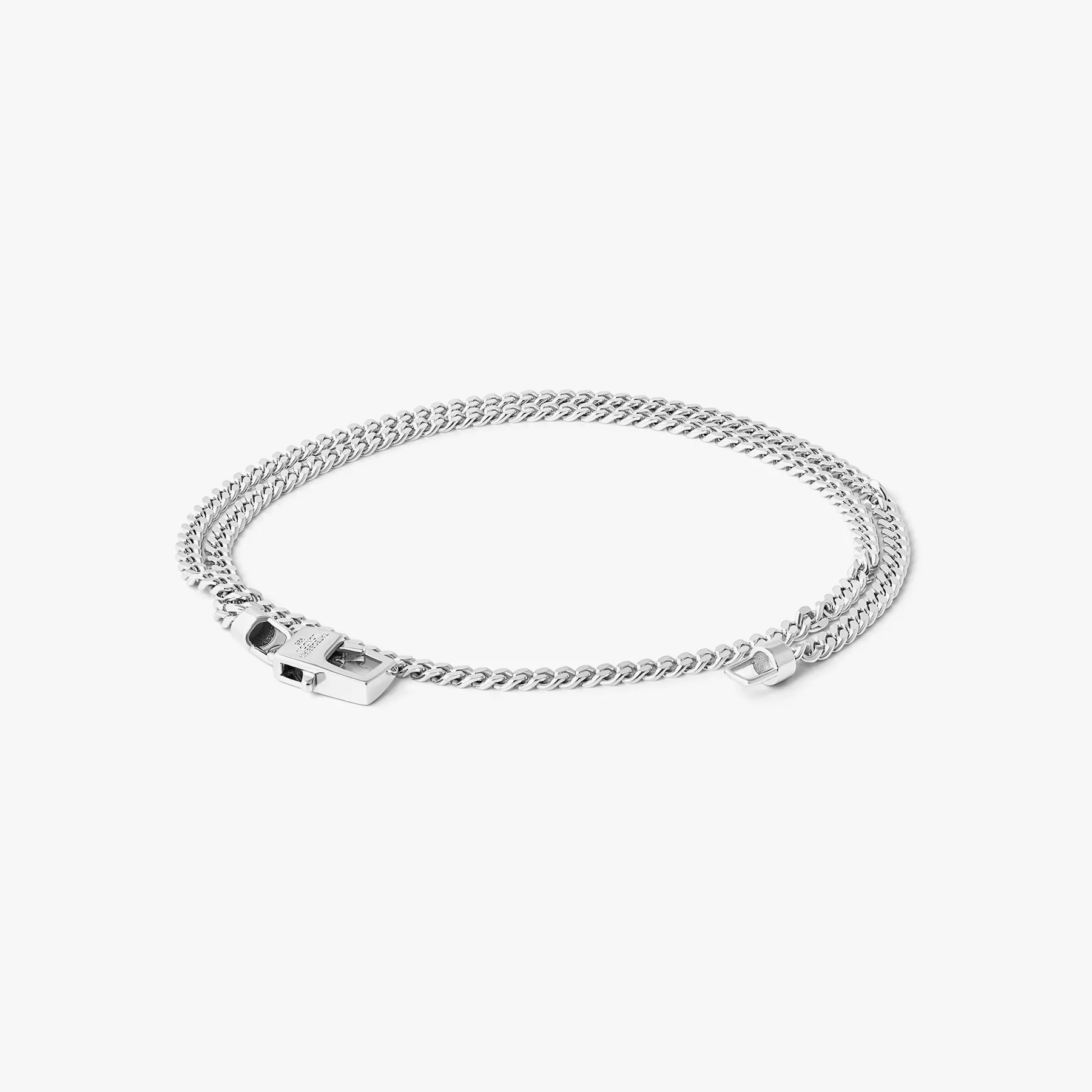 Double Curb Chain Bracelet In Sterling Silver sold by Tateossian product image thumbnail 3