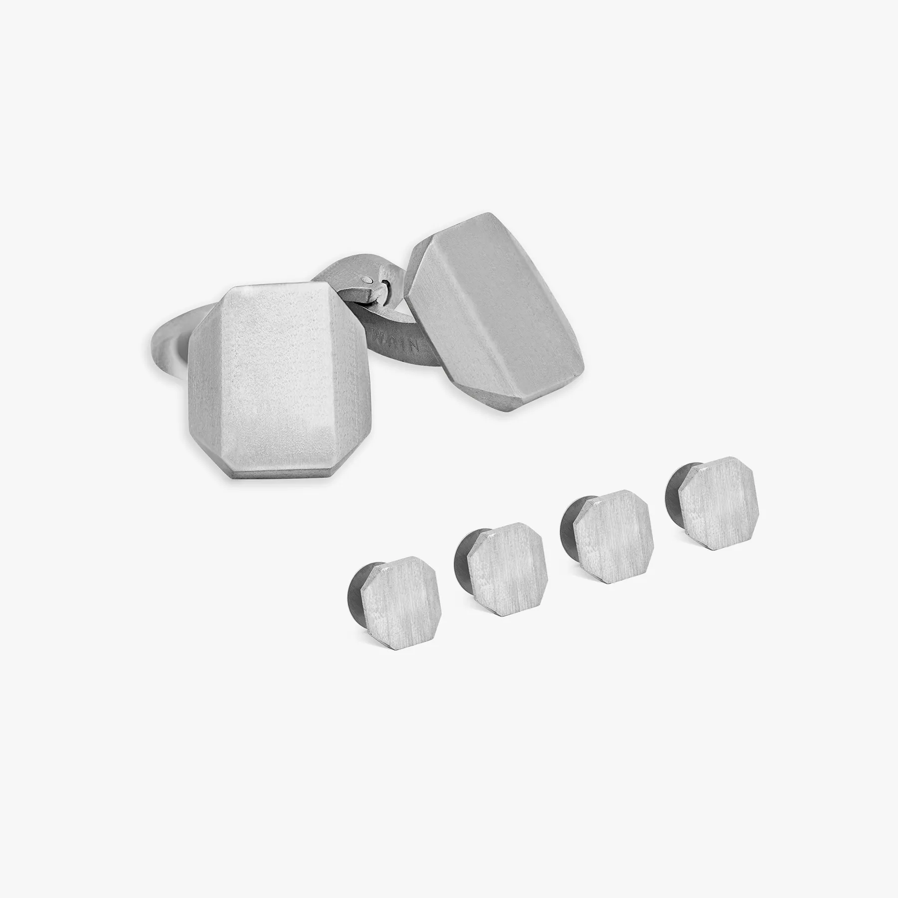 Titanium Cufflinks & Shirt Studs Set sold by Tateossian