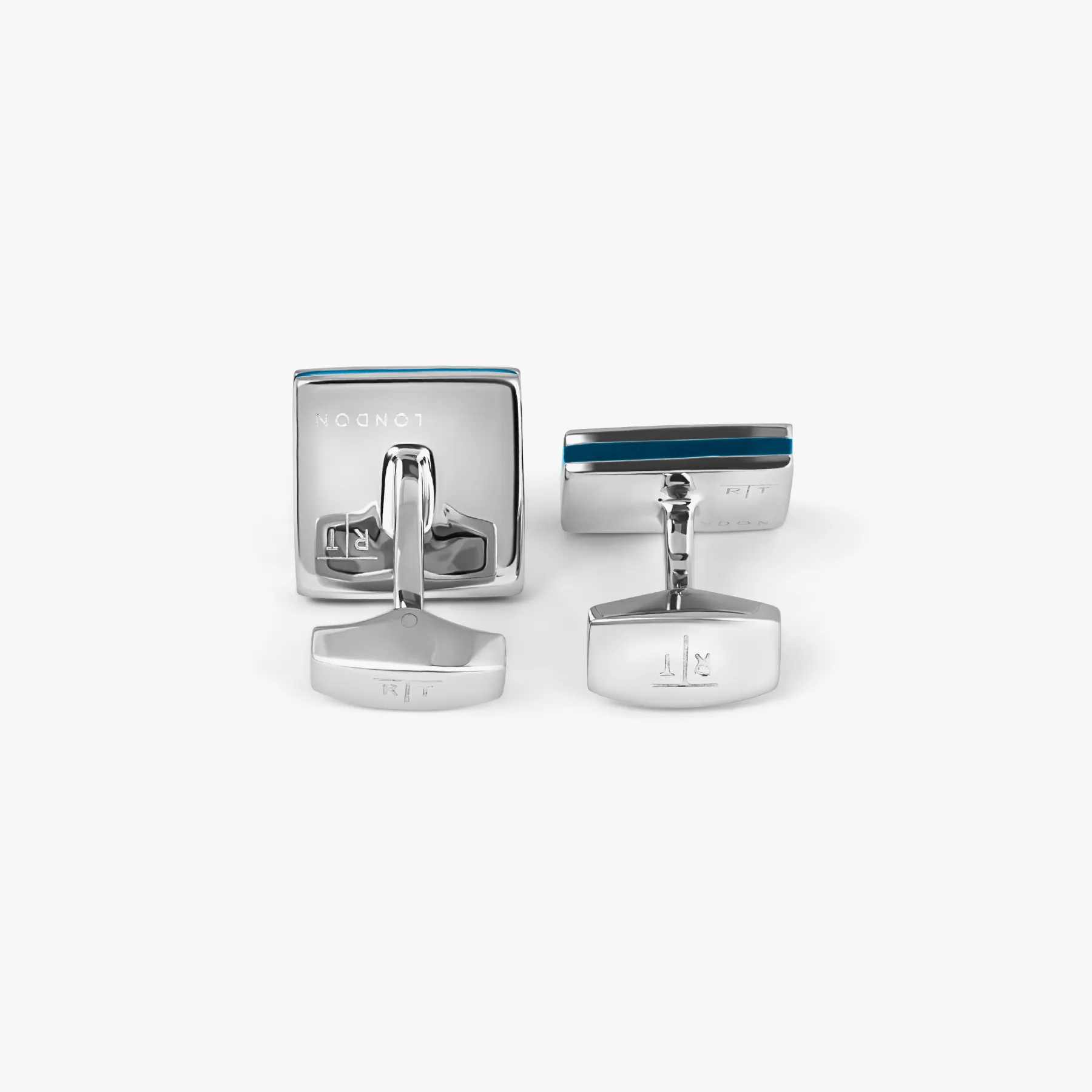 Quadrato SW Cufflinks With Grey SWAROVSKI ELEMENTS & Rhodium Plated (Limited Edition) sold by Tateossian product image thumbnail 2
