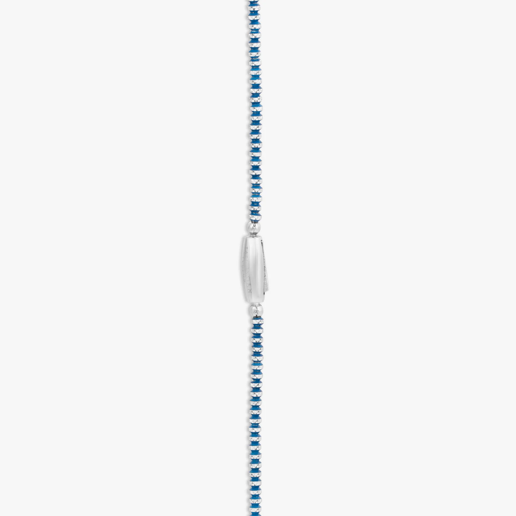 Prism Necklace with Galvanic Plated Silver Beads in Blue sold by Tateossian product image thumbnail 3