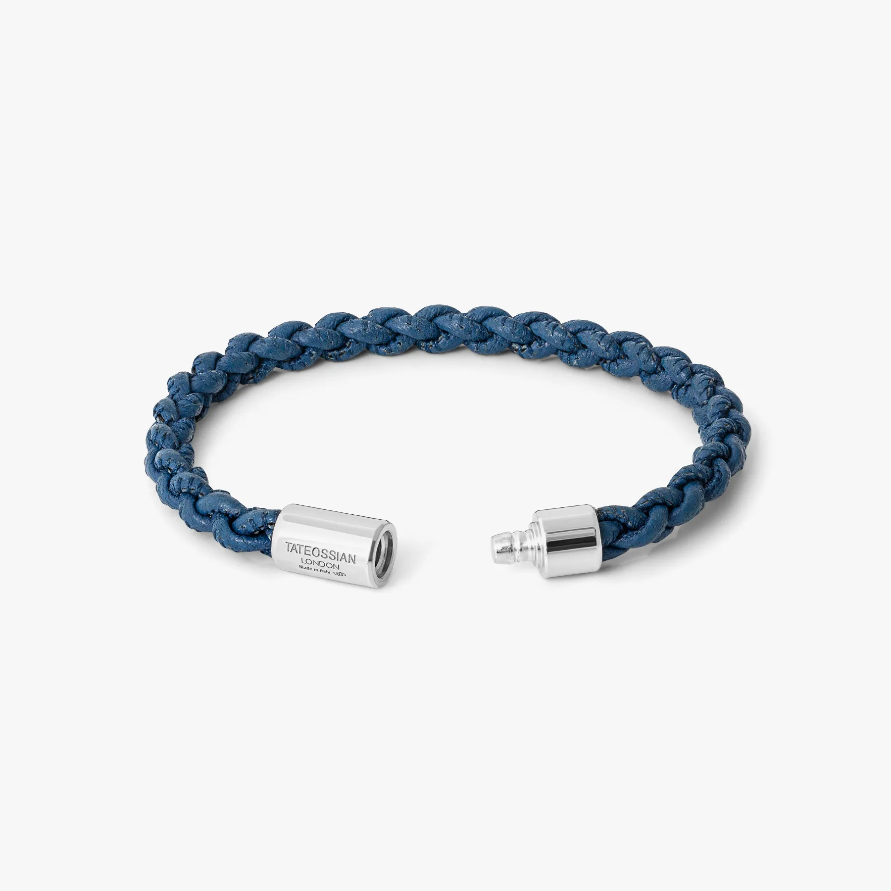 Big Pop Marine Pelle Bracelet In Blue Leather sold by Tateossian product image thumbnail 3