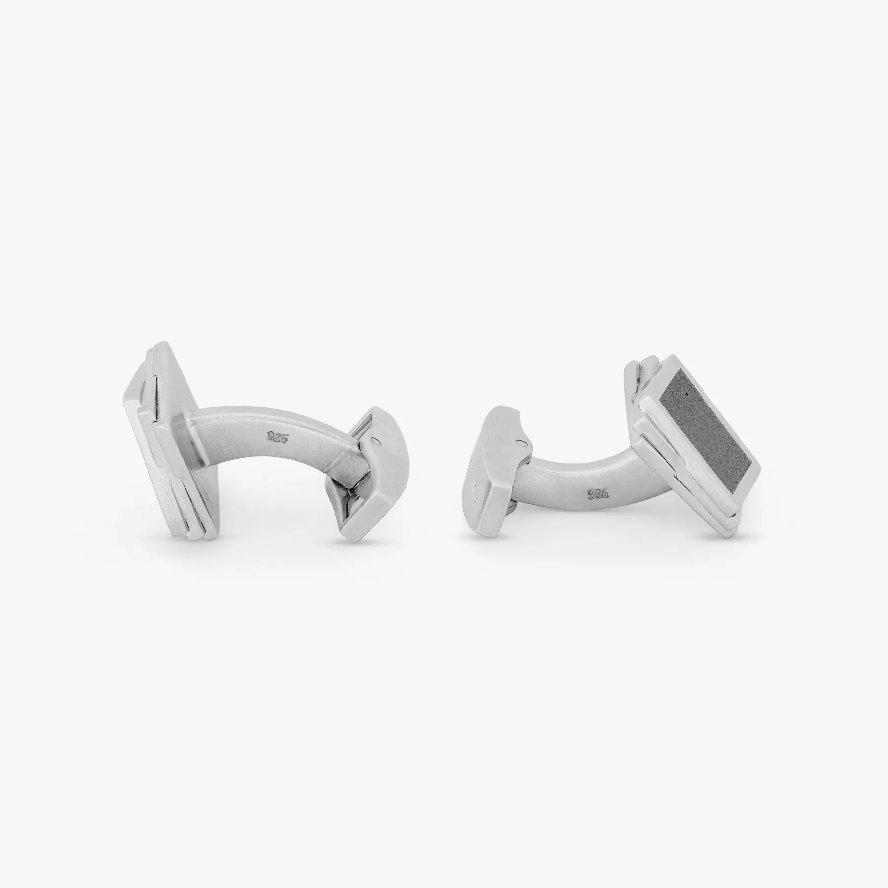 Twisted Square cufflinks in hematite (Limited Edition) sold by Tateossian product image thumbnail 2