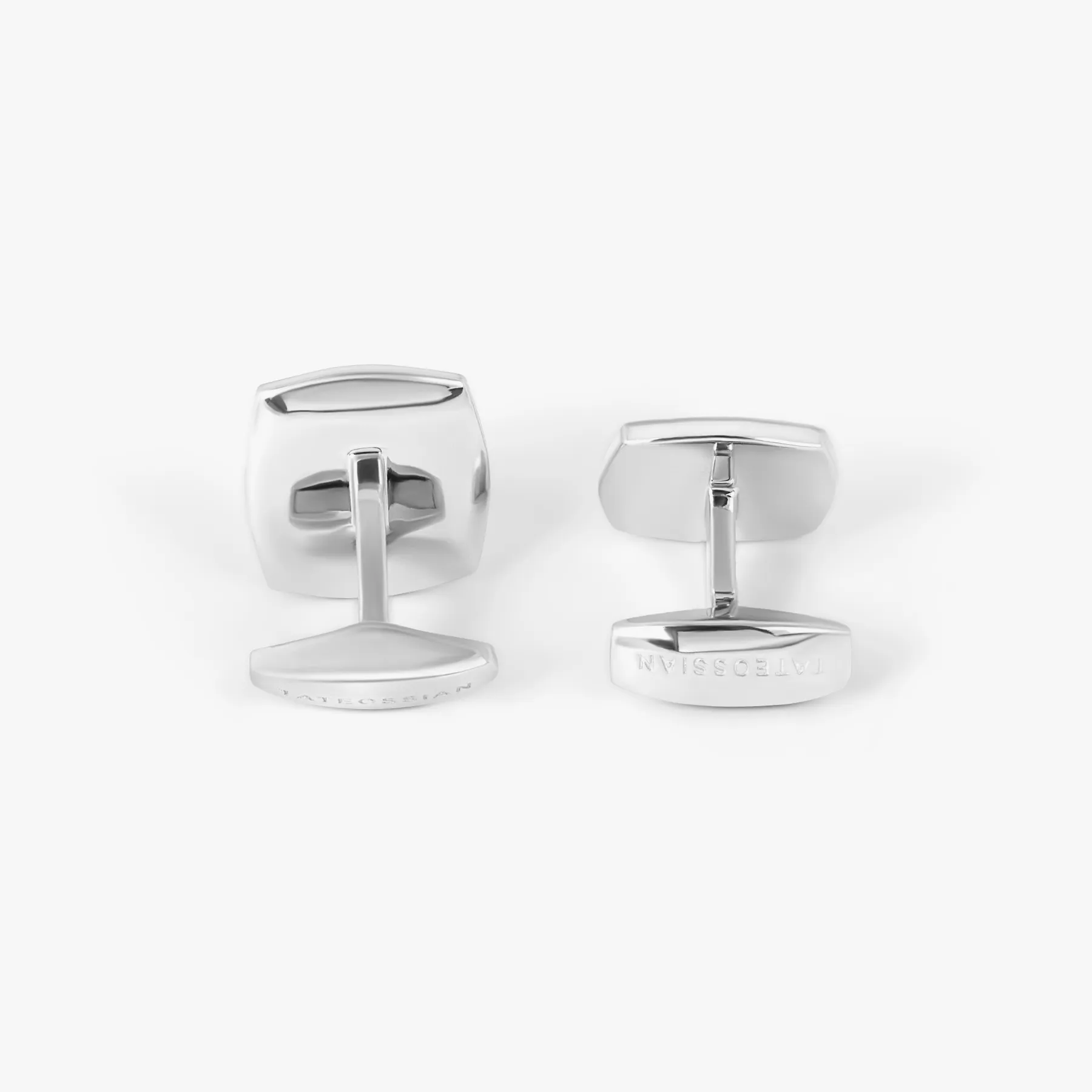 Grafiatto Square Cufflinks In Sterling Silver With Onyx sold by Tateossian product image thumbnail 2