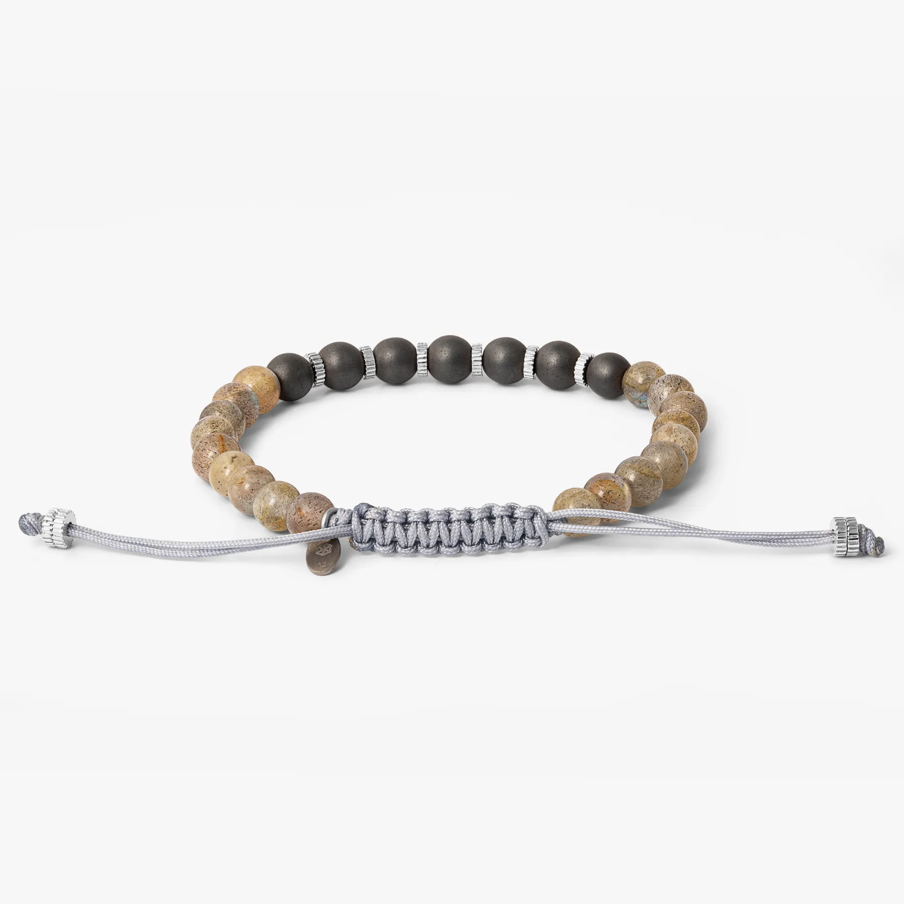 Macrame Titanium Bracelet With labradorite sold by Tateossian product image thumbnail 2