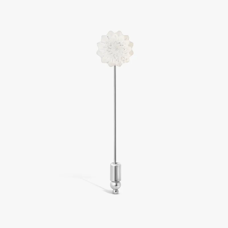 THOMSPON Flower Tie Pin With Mother Of Pearl sold by Tateossian