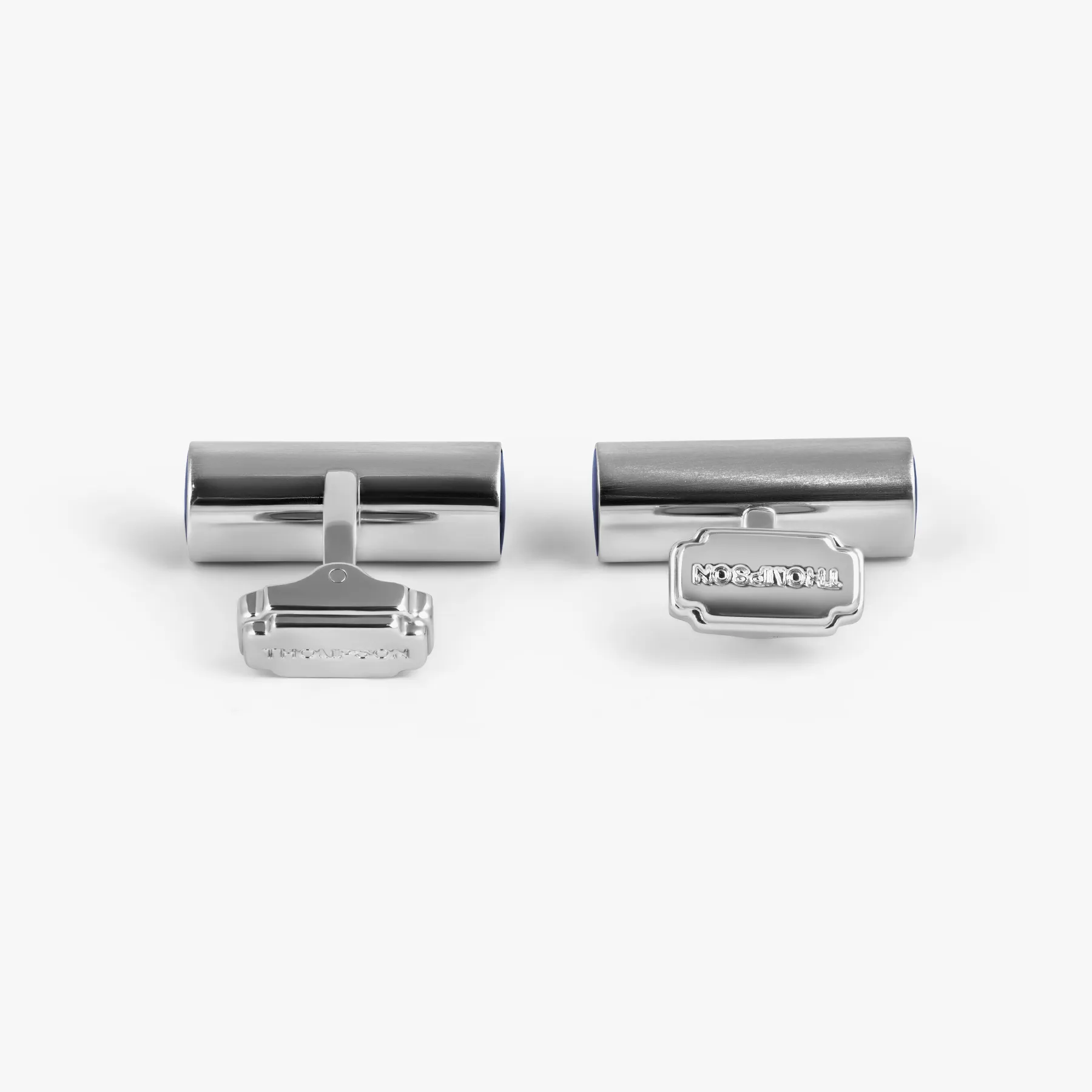 THOMPSON Cylinder Cufflinks With Navy Enamel sold by Tateossian product image thumbnail 2