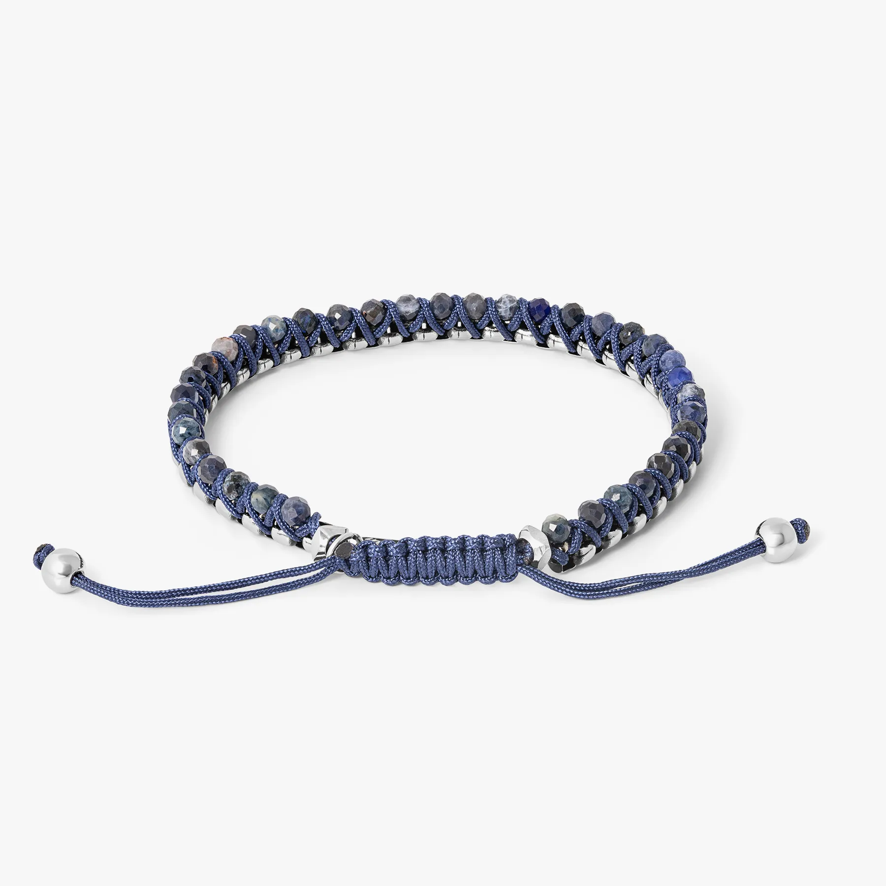 THOMPSON Macrame Friendship Knot Bracelet With Blue Sodalite sold by Tateossian product image thumbnail 2