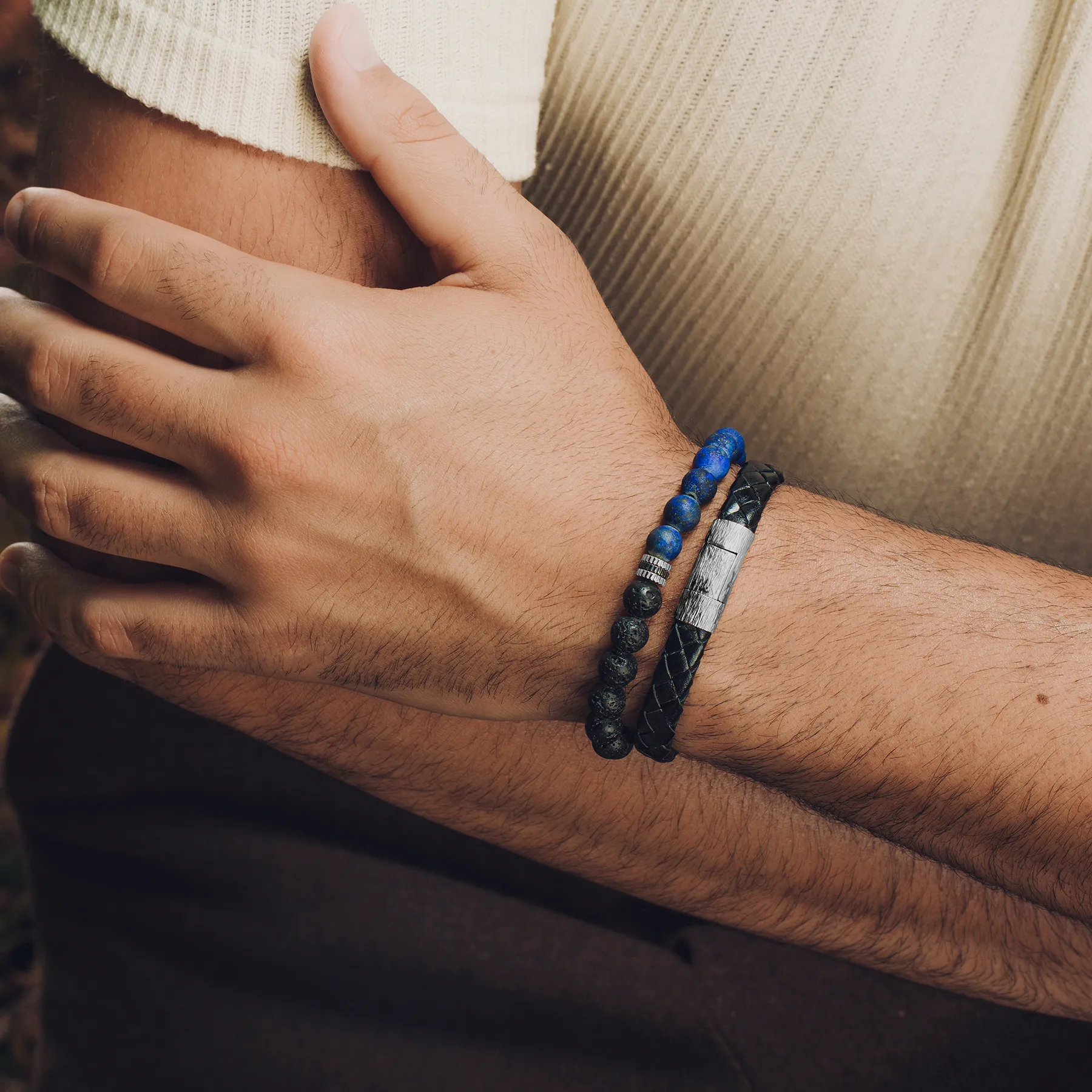 Gear Trio Semi Precious Bracelet With Lapis sold by Tateossian product image thumbnail 3