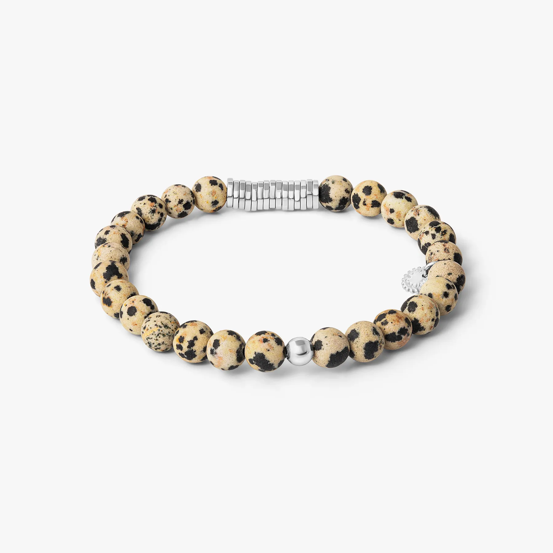 Classic Discs Beaded Bracelet With Dalmation Jasper sold by Tateossian product image thumbnail 2