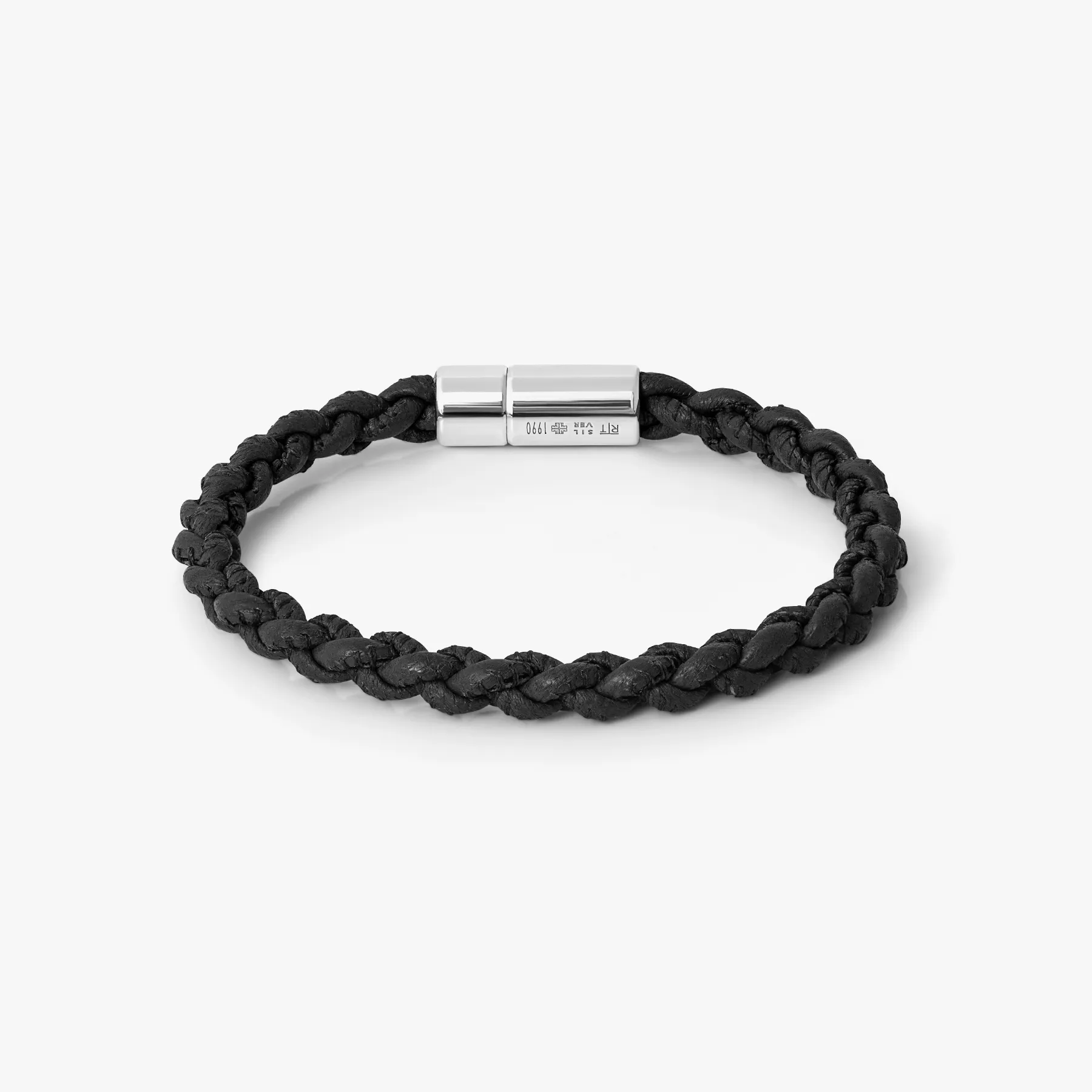Big Pop Marine Pelle Bracelet In Black Leather sold by Tateossian product image thumbnail 2