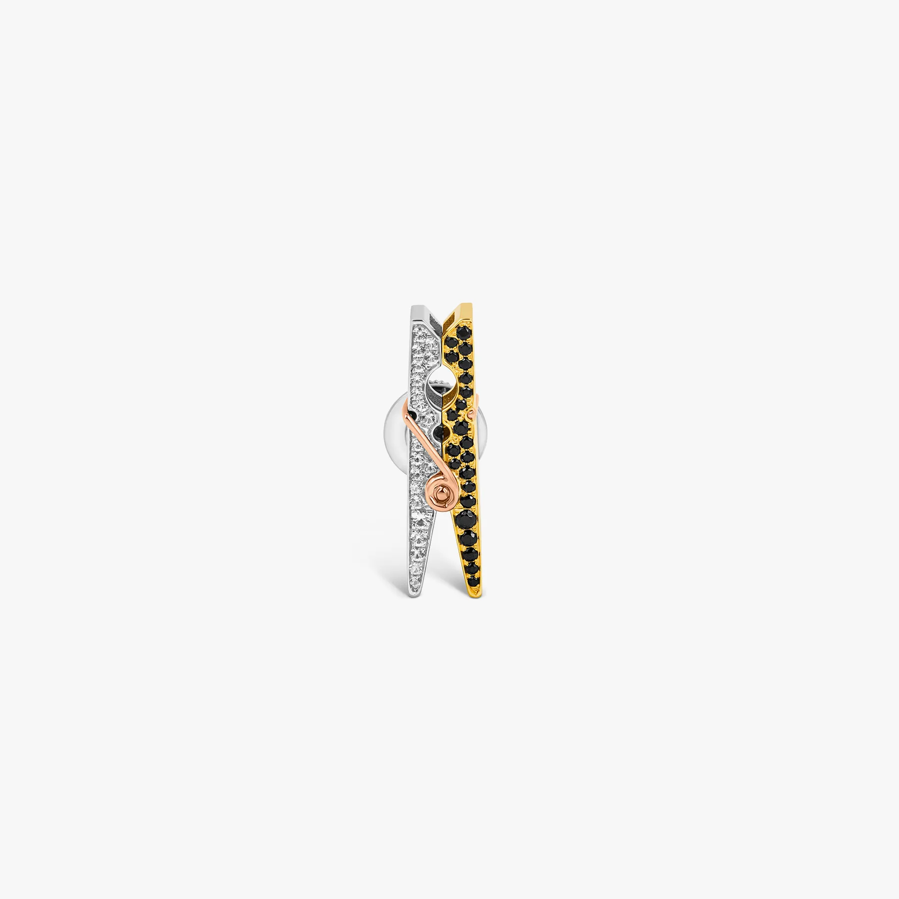 Mayfair Peg Pin With Black Spinel & White Sapphire sold by Tateossian product image thumbnail 2
