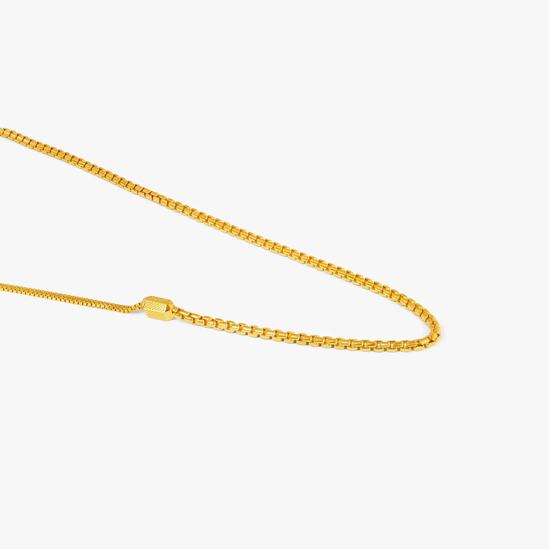 Hexade Box Chain In Yellow Gold Plated Sterling Silver sold by Tateossian product image thumbnail 2