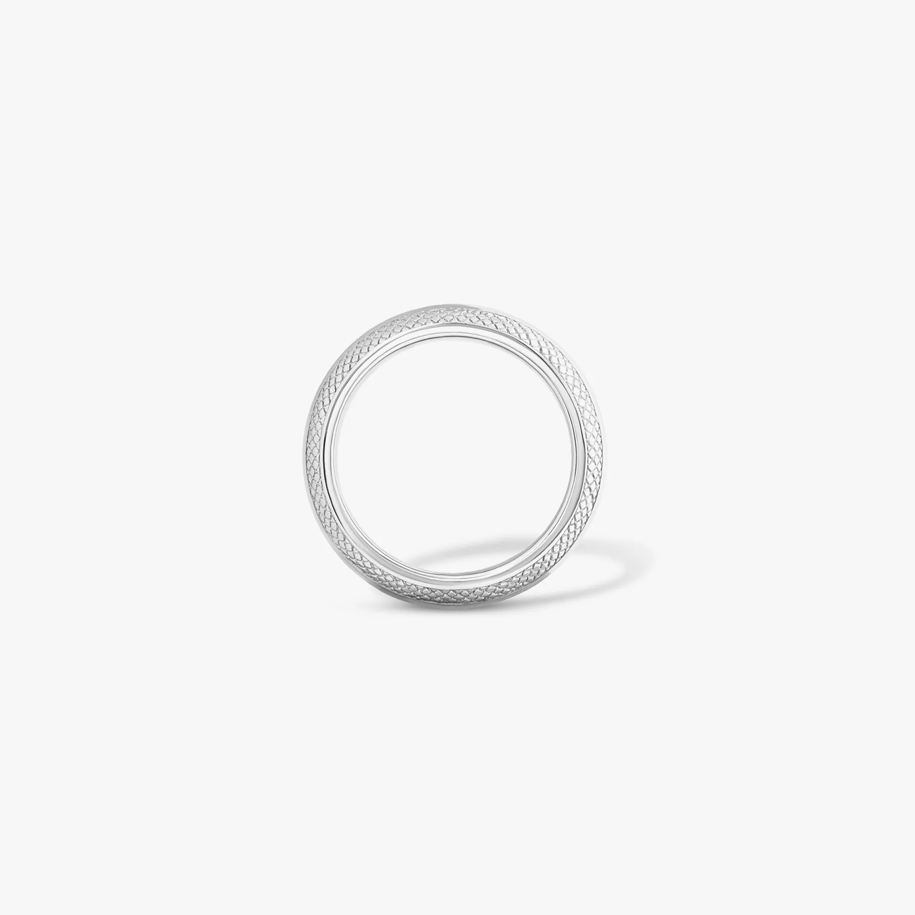 Signature Band Ring In Rhodium Plated Sterling Silver sold by Tateossian product image thumbnail 2