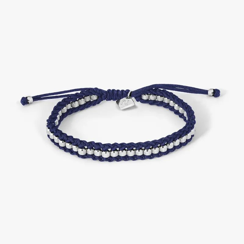 THOMPSON Friendship Bracelet In Blue made by Tateossian