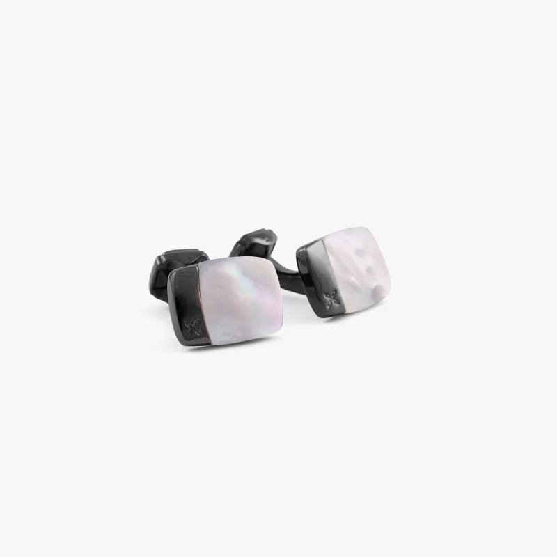 THOMPSON Cushino Rectangle cufflinks sold by Tateossian