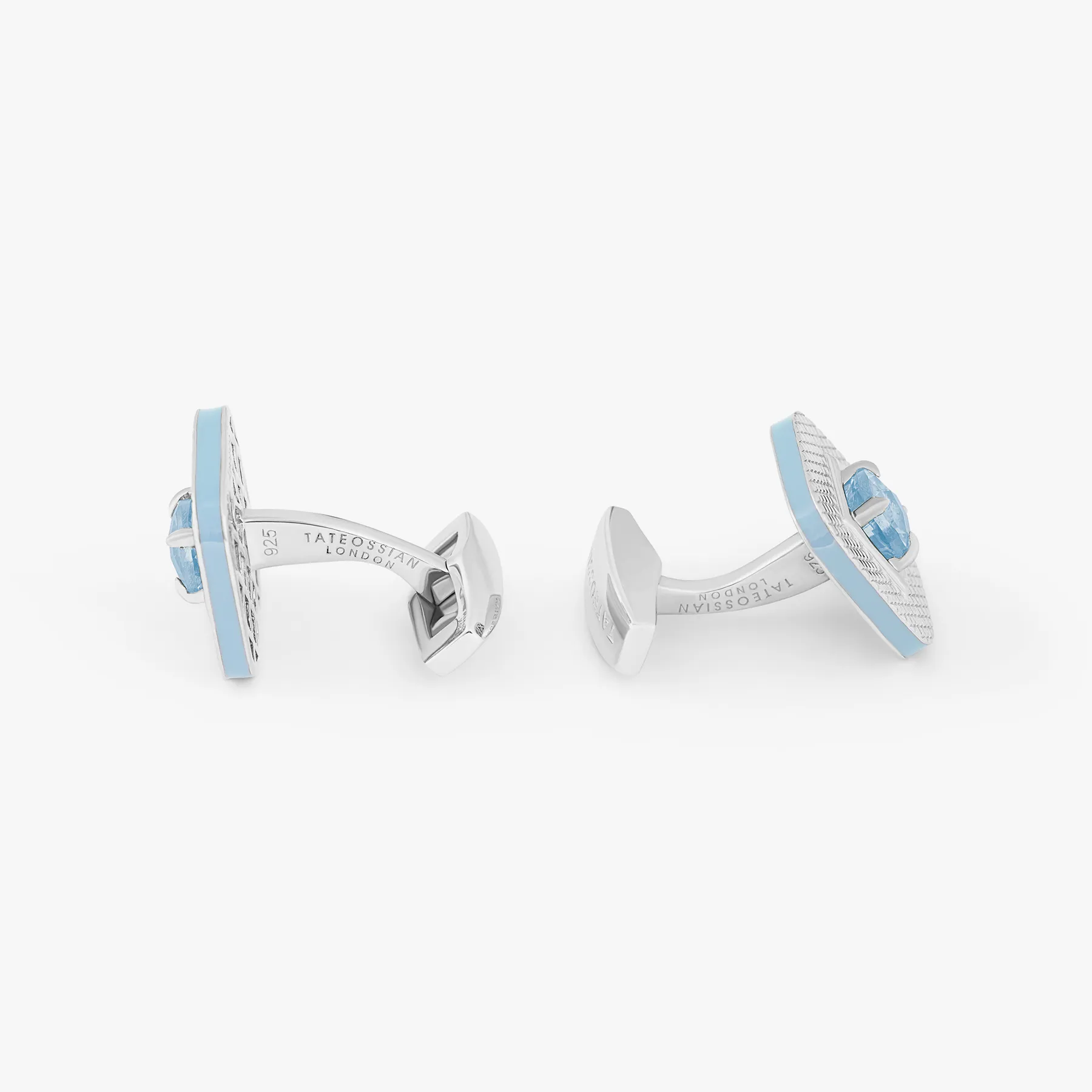 Refratto Cufflinks in Aquamarine sold by Tateossian product image thumbnail 4