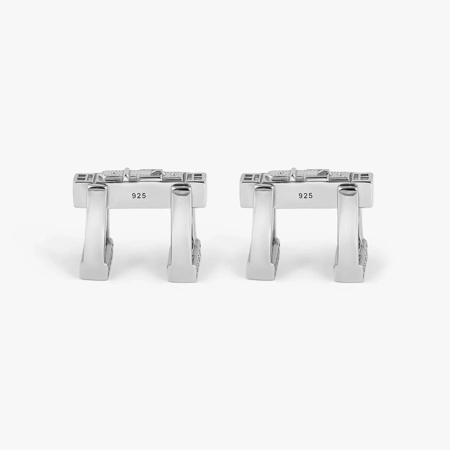 Ascot Cufflinks in Rhodium-Plated Silver sold by Tateossian product image thumbnail 3