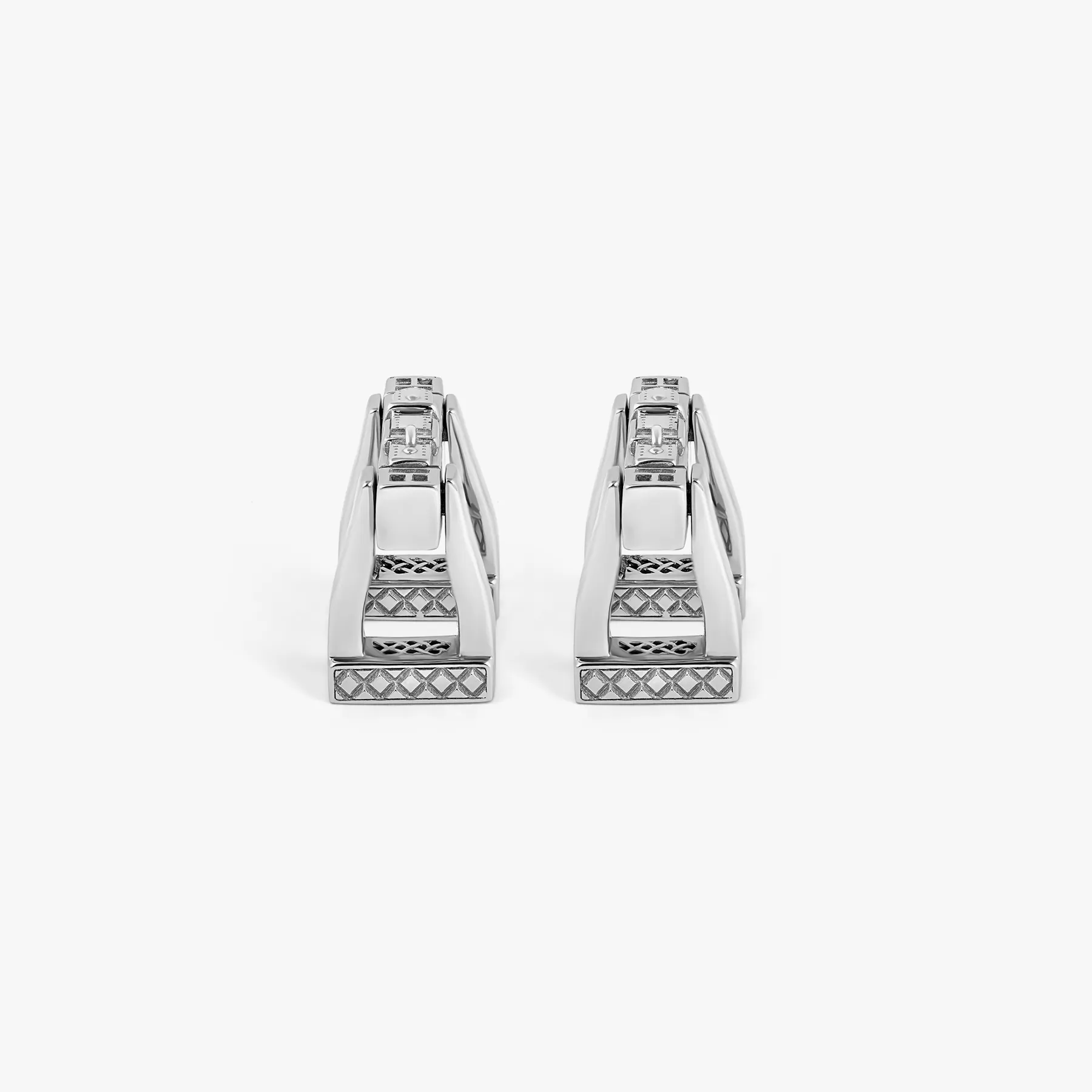 Ascot Cufflinks in Rhodium-Plated Silver sold by Tateossian product image thumbnail 2